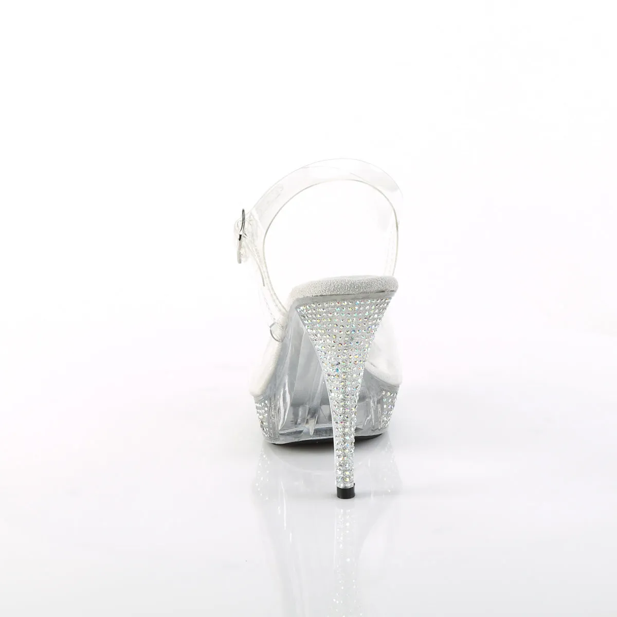 4 Inch Heel ELEGANT-408ABRS Clear