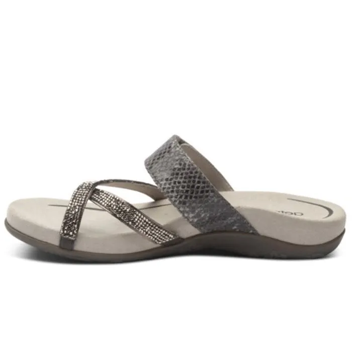 Aetrex Women's Izzy Sparkle Pewter