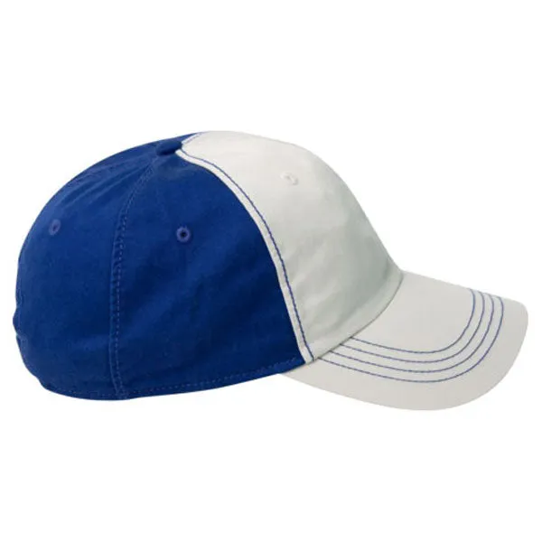 AHEAD Chalk/University Tour Blue Collegiate Washed 2-Tone Cap