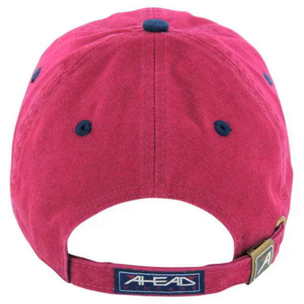 AHEAD Red/Navy Classic Cut Sandwich Brim Cap