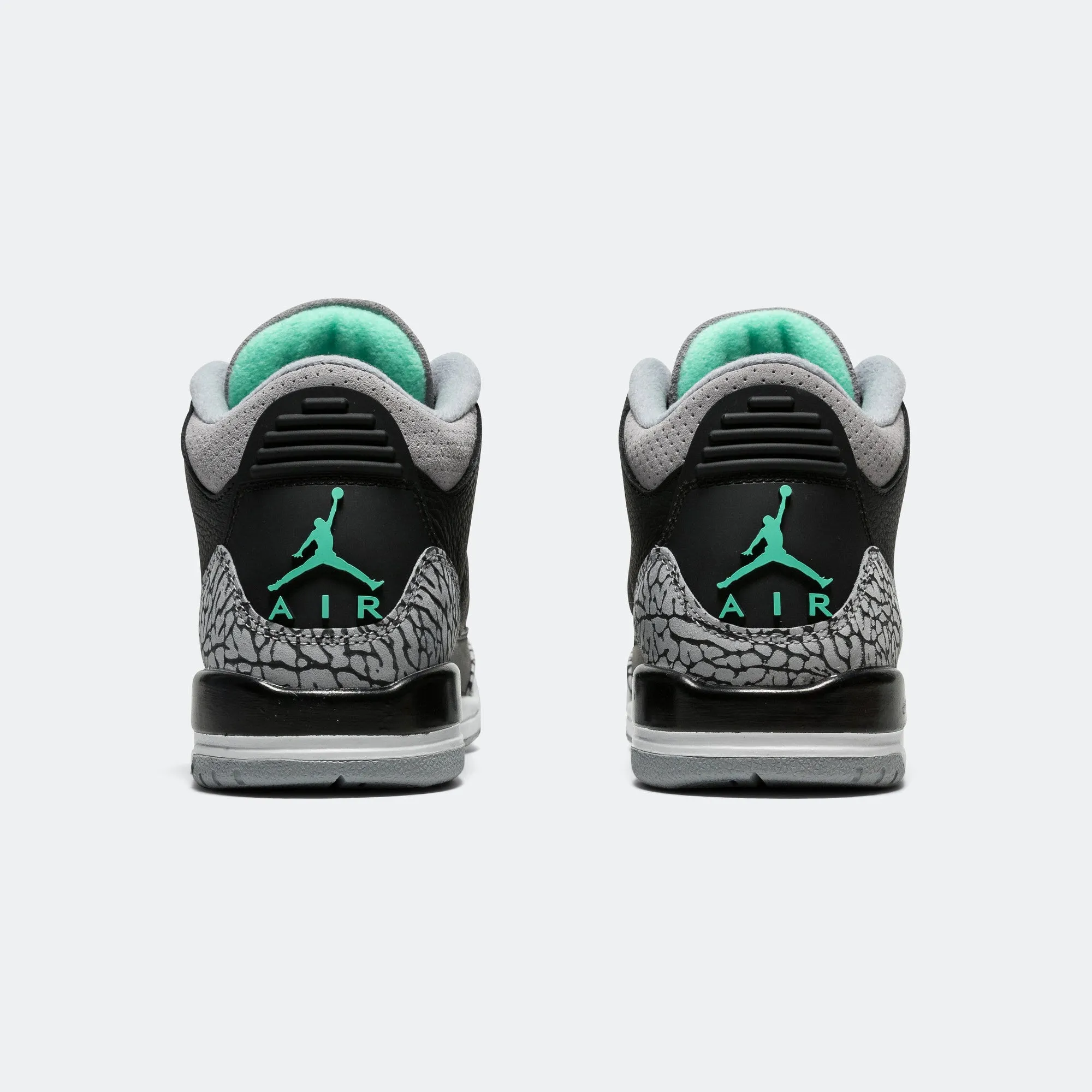 Air Jordan 3 Retro (GS) - Black/Green Glow-Wolf Grey-White