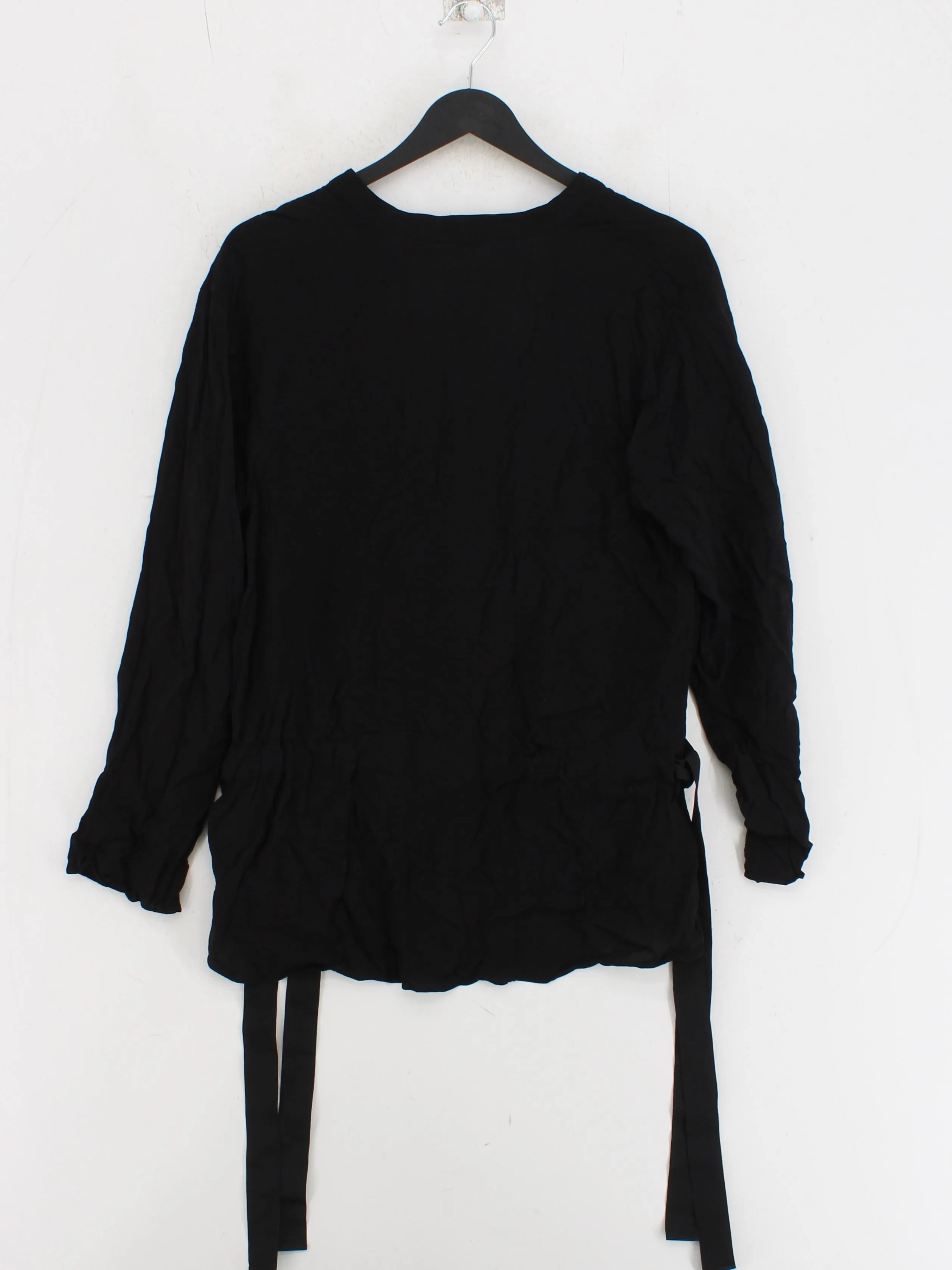 & Other Stories Women's Blouse UK 6 Black 100% Viscose