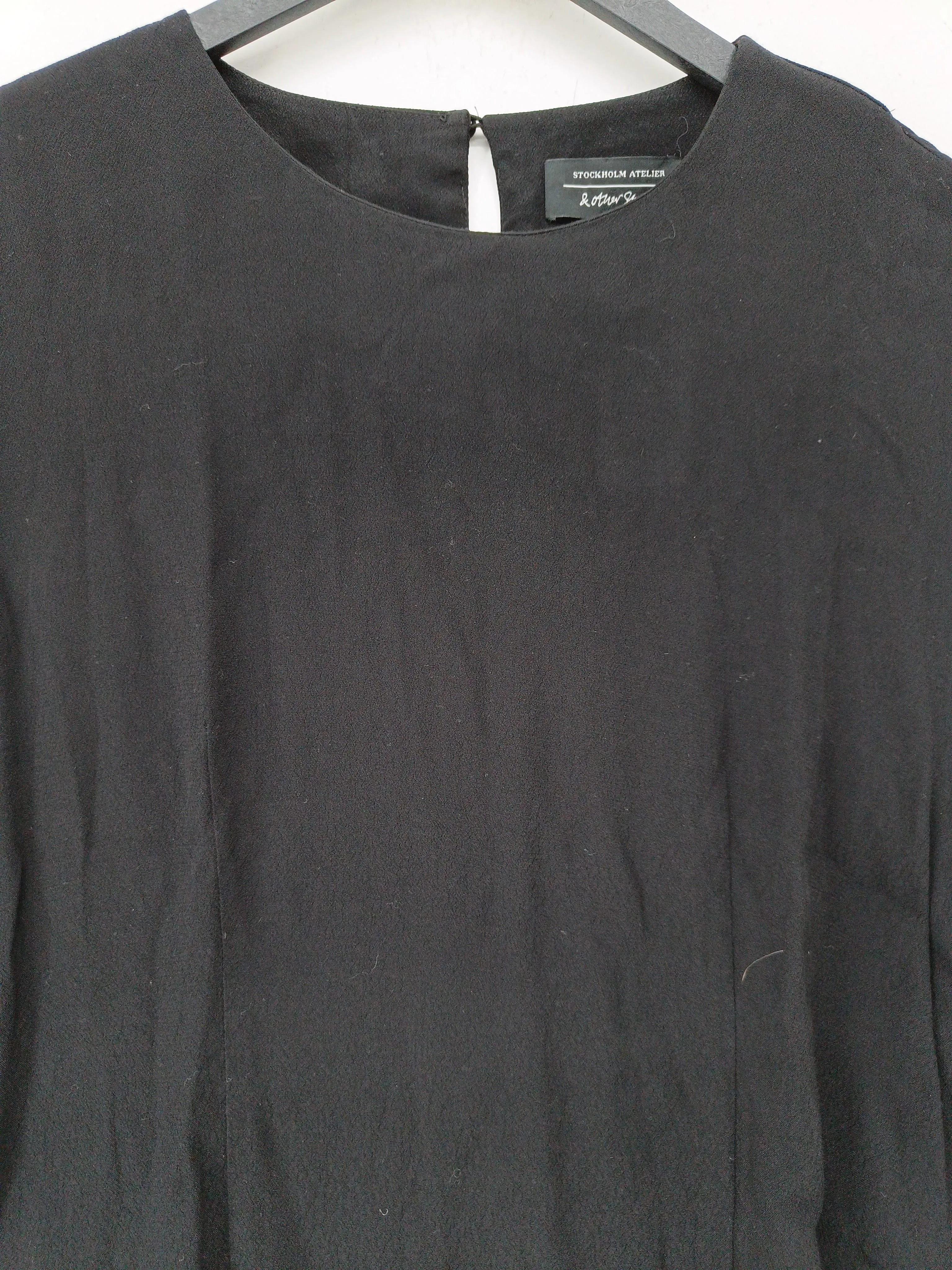 & Other Stories Women's Blouse UK 8 Black 100% Viscose