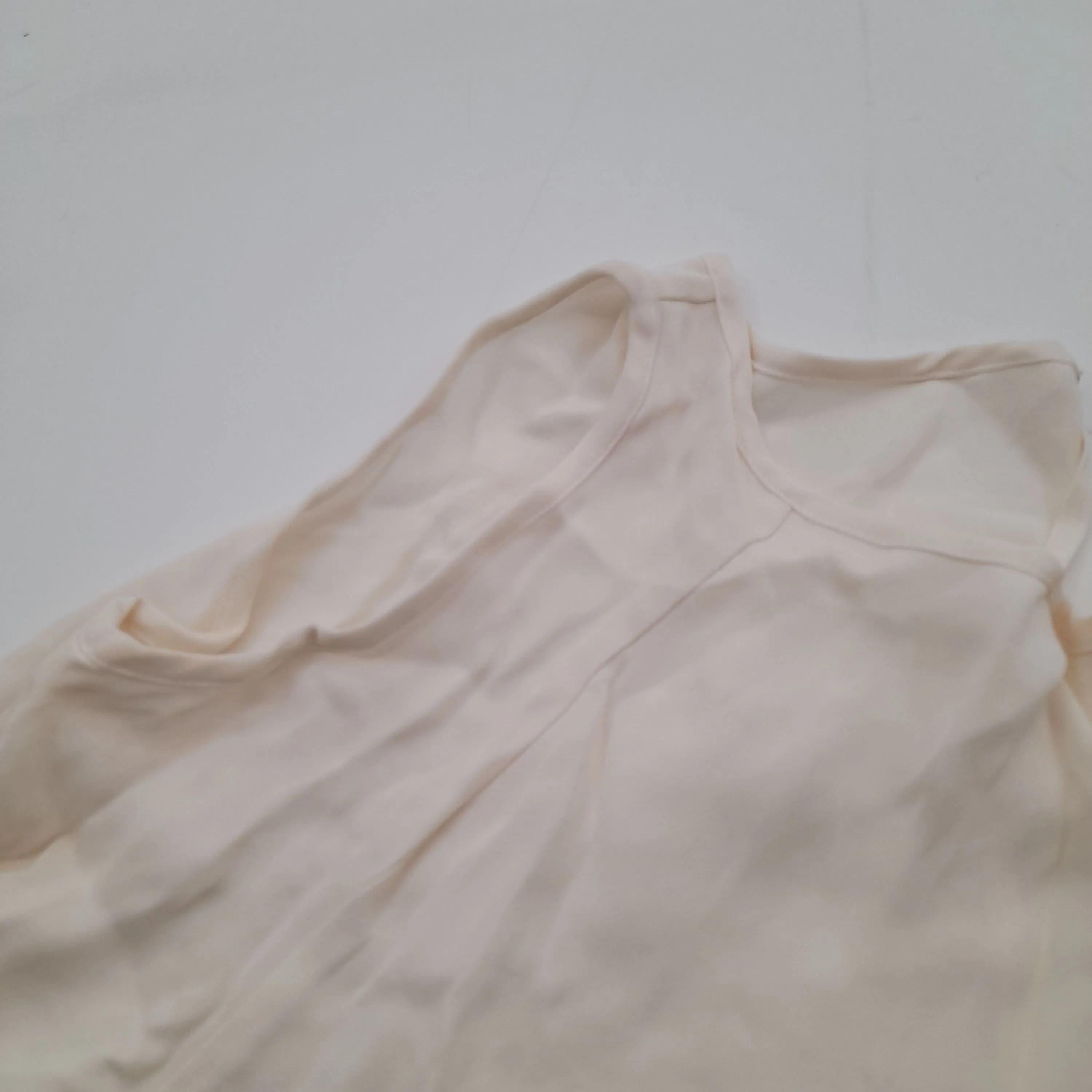 & Other Stories Women's Blouse UK 8 Cream 100% Viscose