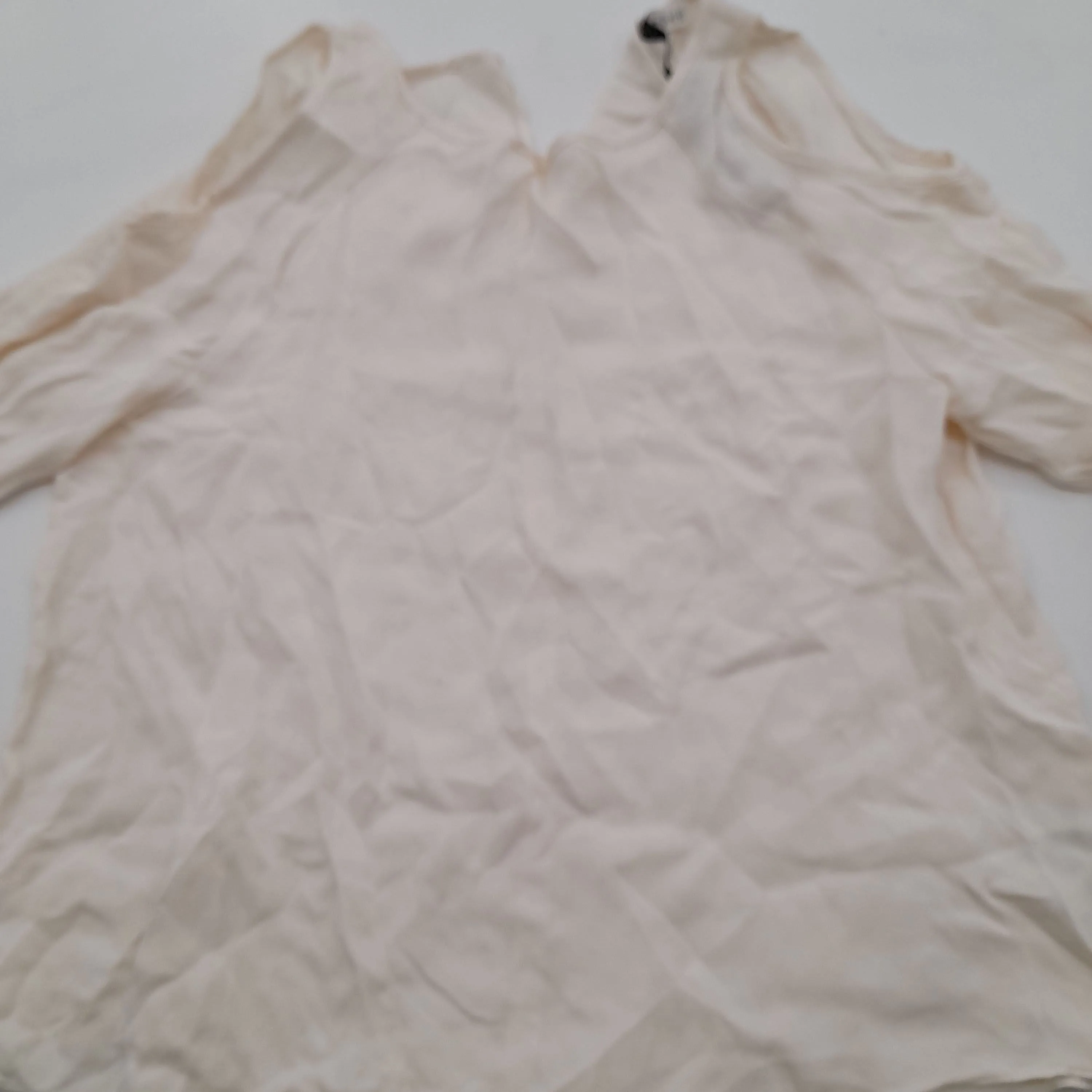 & Other Stories Women's Blouse UK 8 Cream 100% Viscose