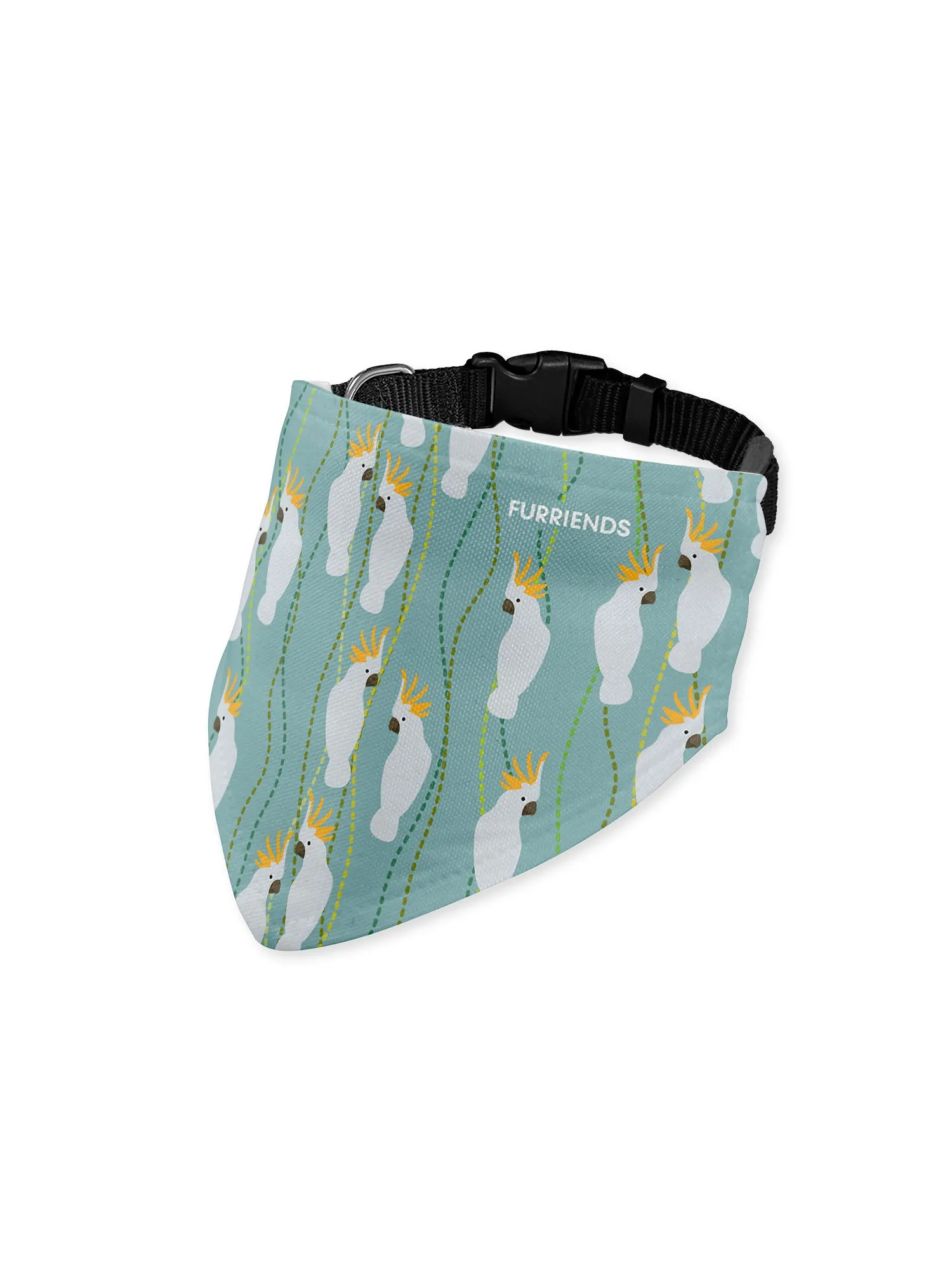 Australian Magpie Reversible Dog Bandana With Collar