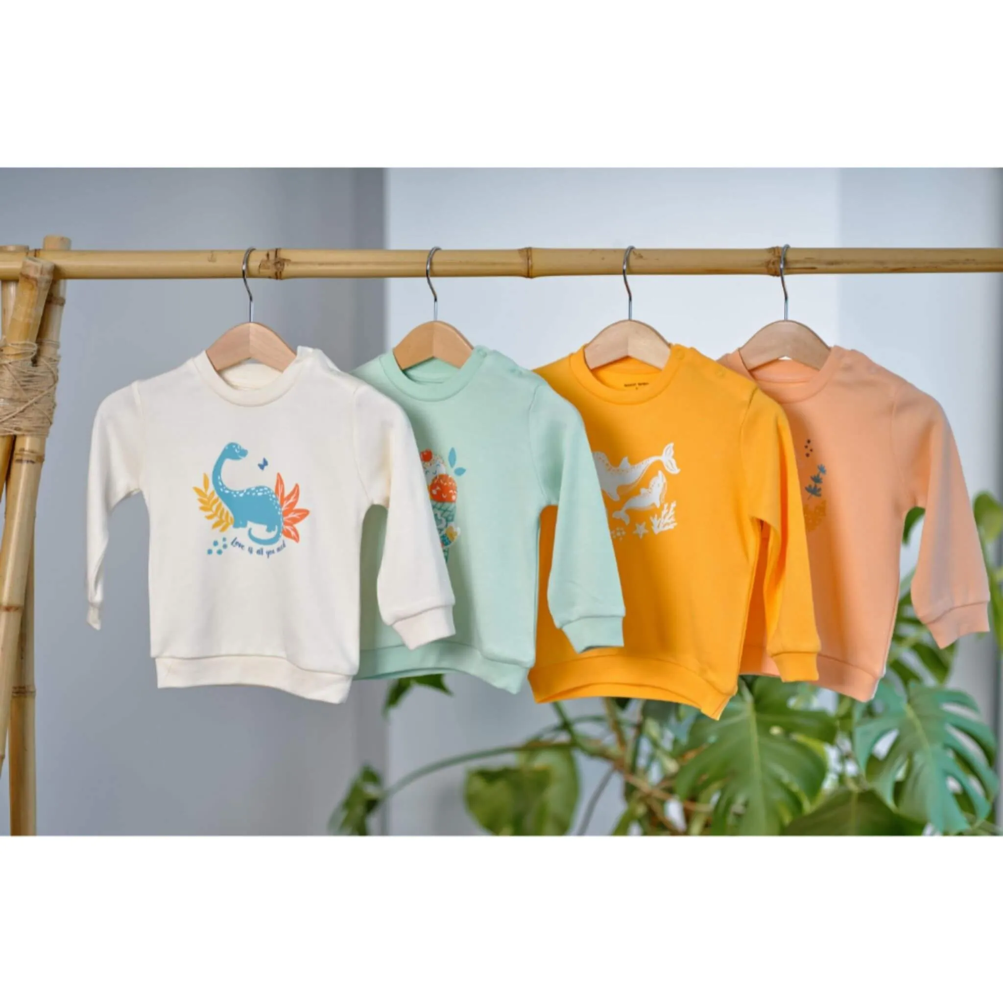 Baby Dino Organic Bamboo Baby Sweatshirt