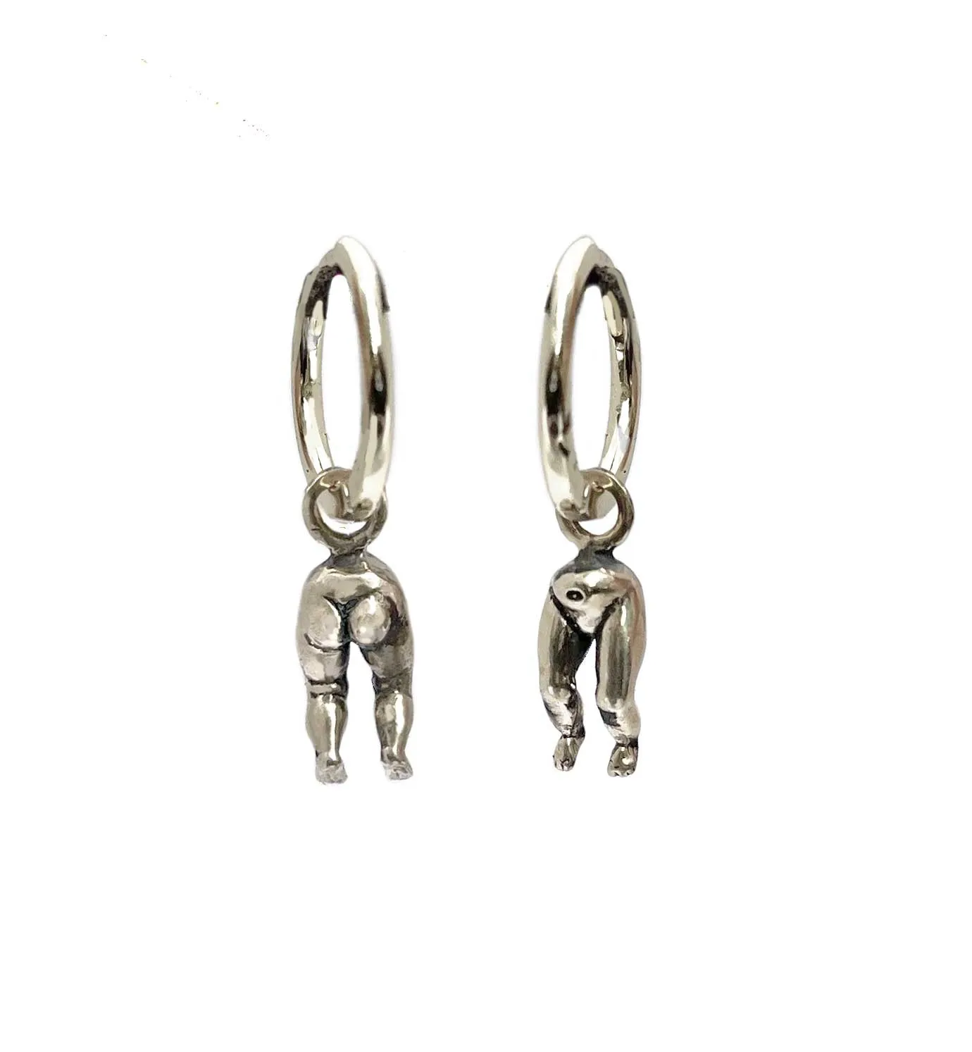 Baby Doll Bottom Hoop Earrings