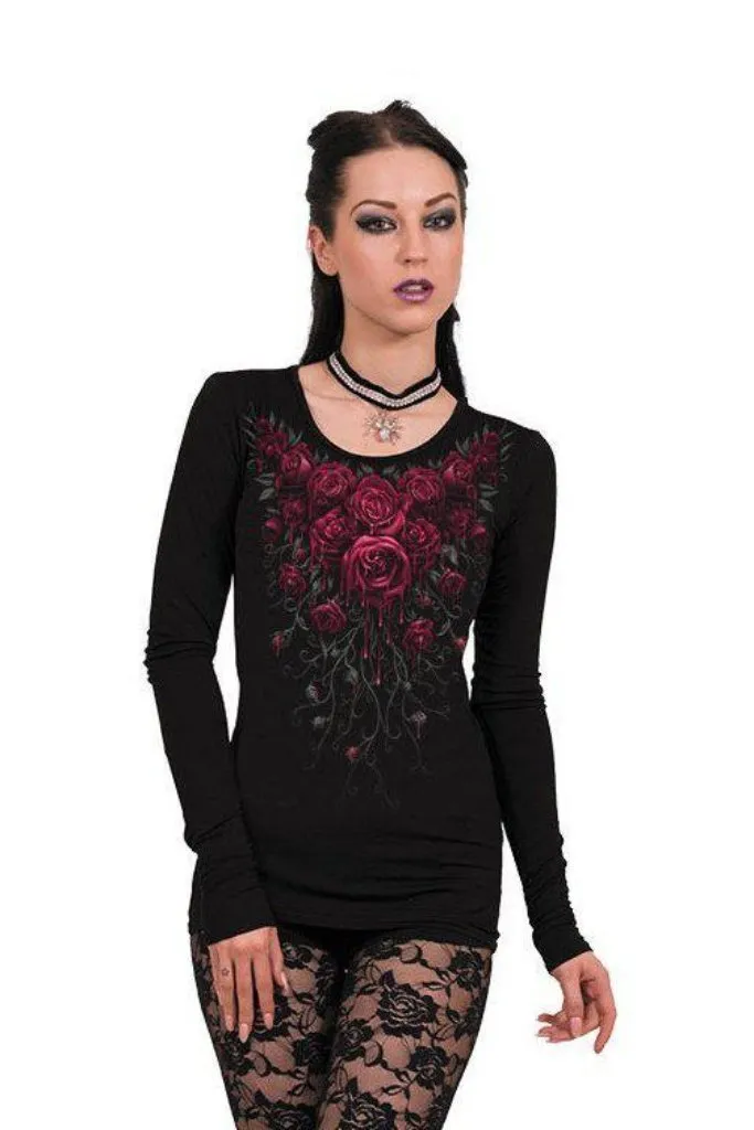 Blood Rose - Baggy Top Black