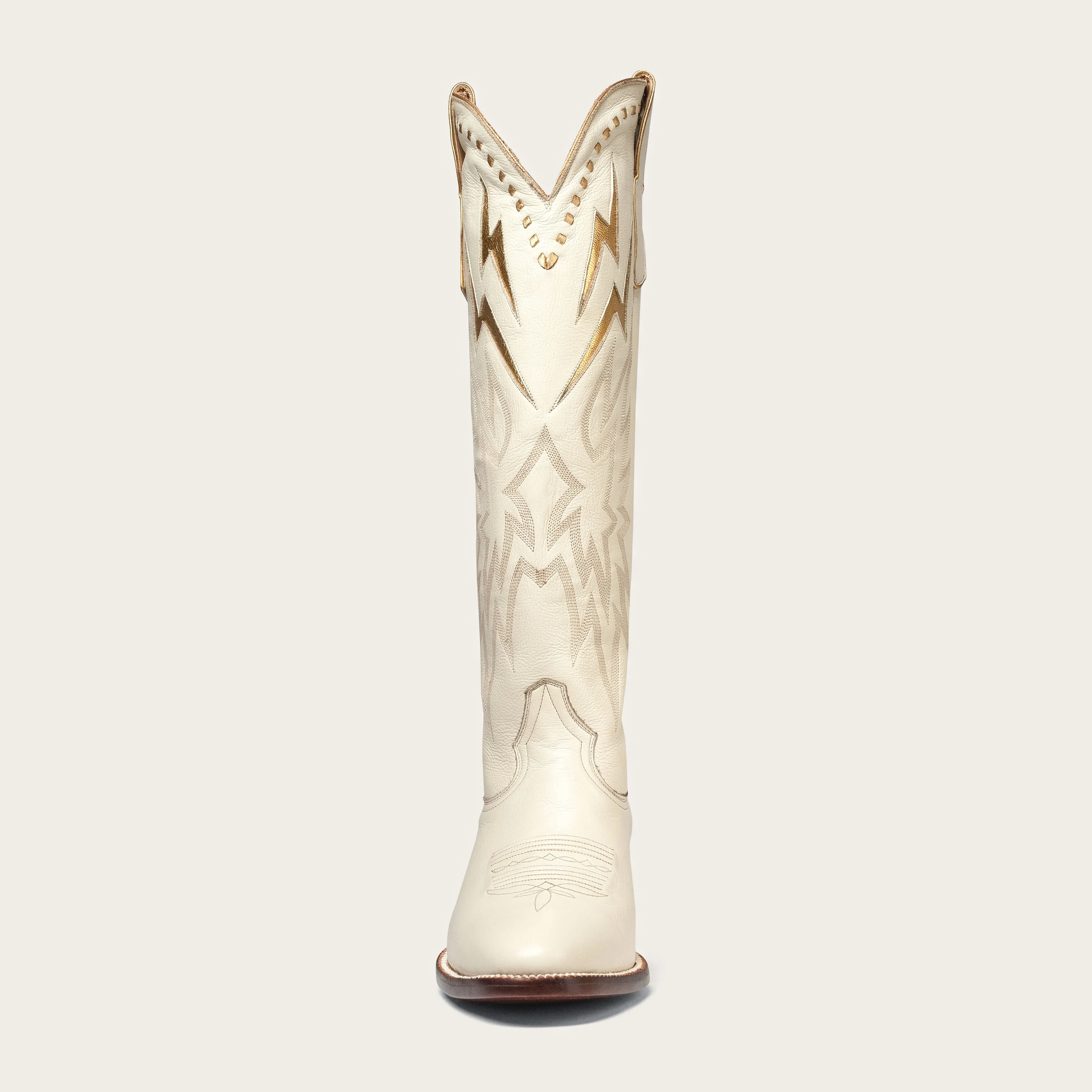 Bone & Gold Lightning Boot