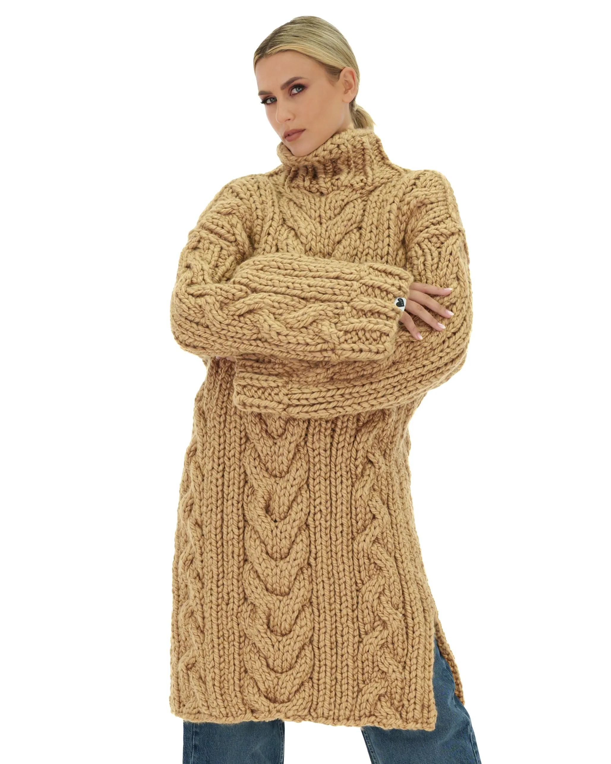 Cable Sweater Dress