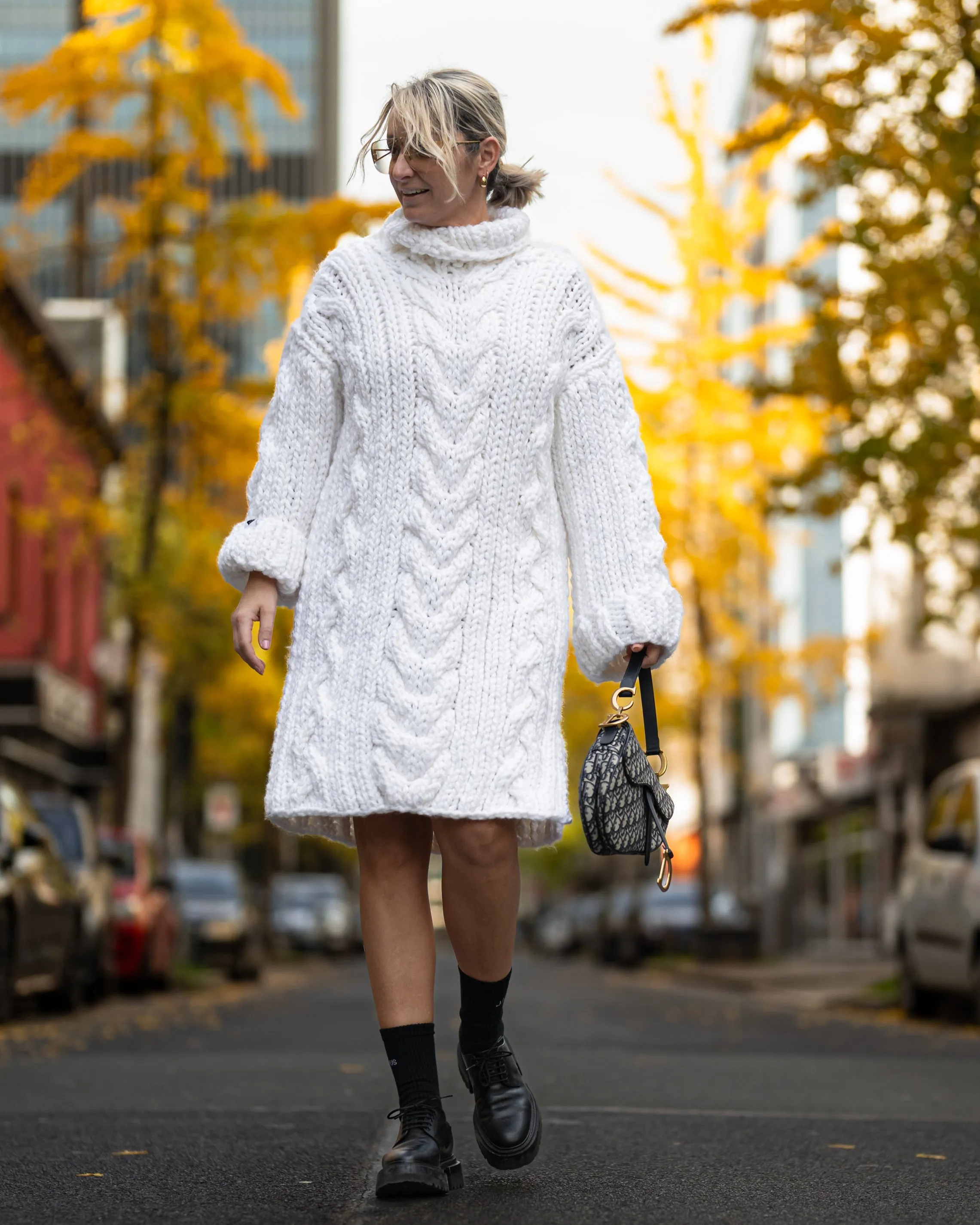 Cable Sweater Dress