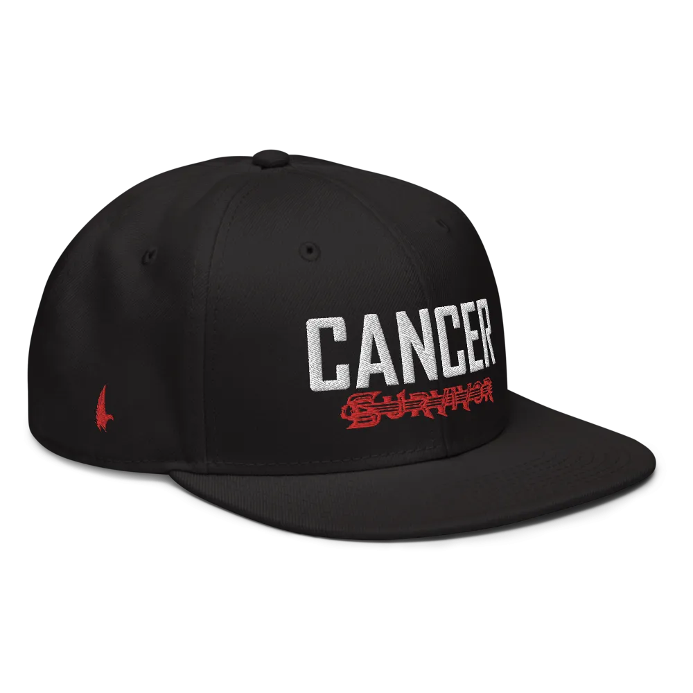 Cancer Survivor Tattoo Snapback Hat