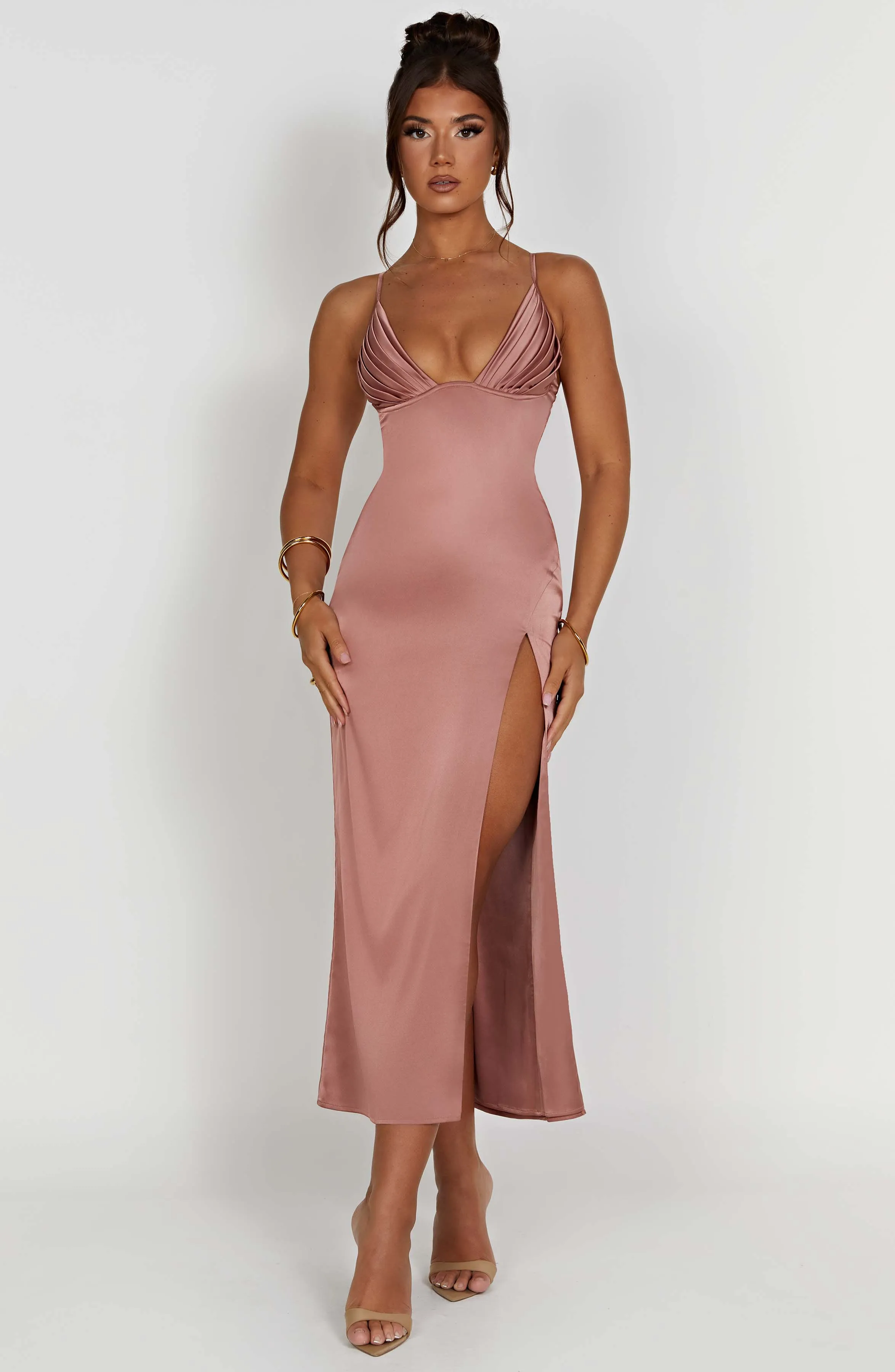 Cece Midi Dress - Rose Pink