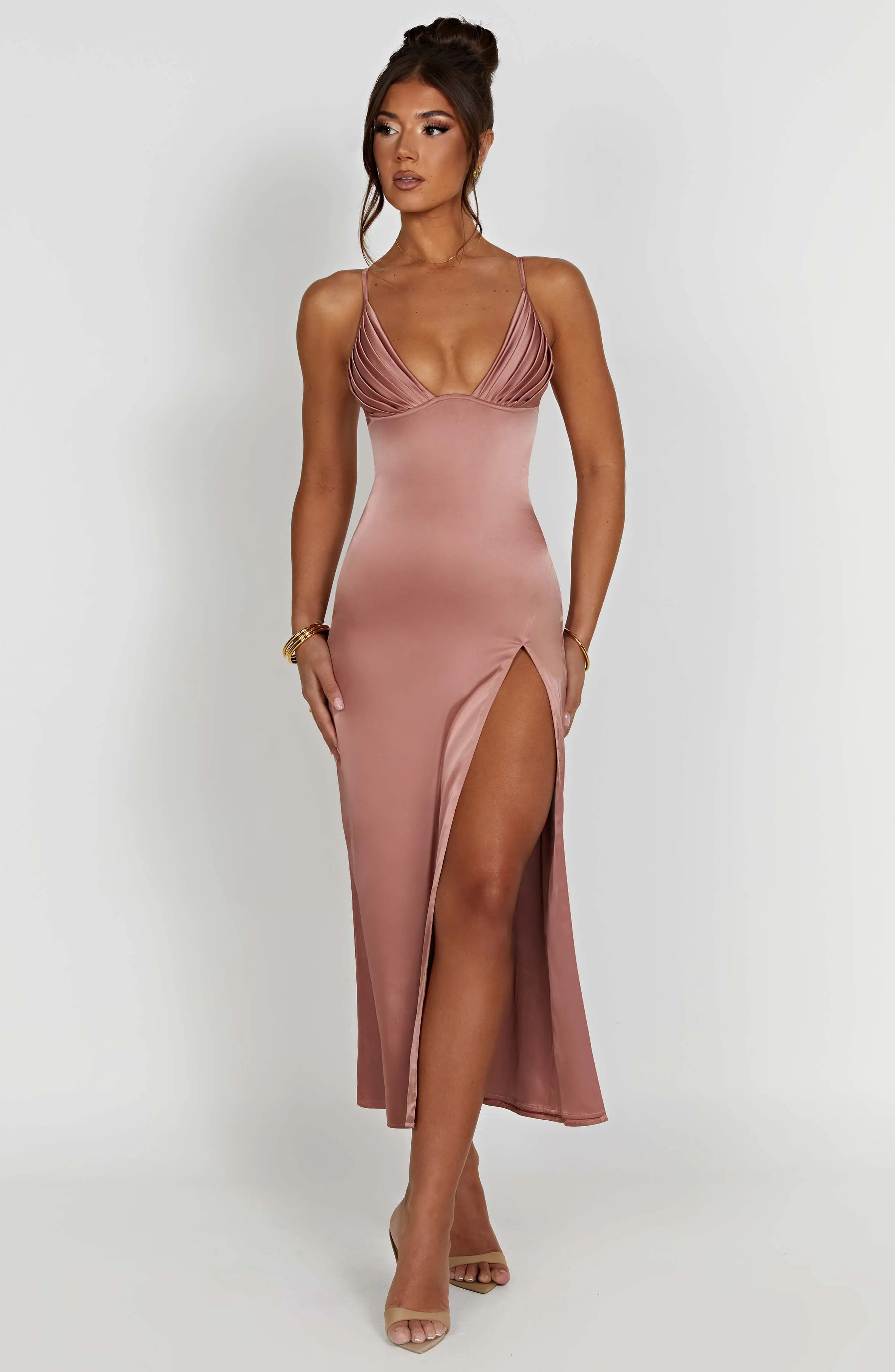 Cece Midi Dress - Rose Pink