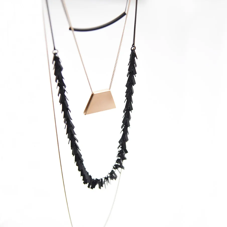 Confetti Layered Long Necklace