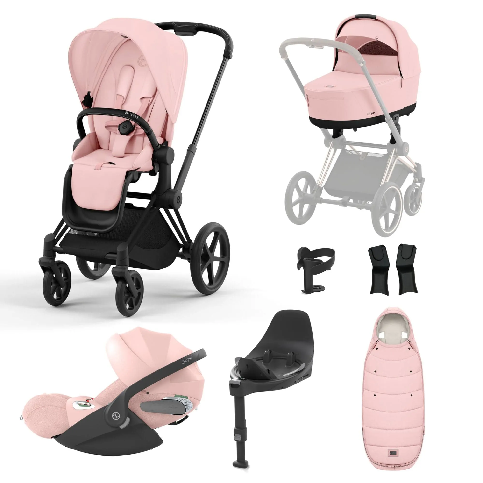 Cybex Priam Cloud T i-Size Bundles - Peach Pink (2023)