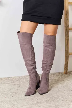 East Lion Corp Block Heel Knee High Boots