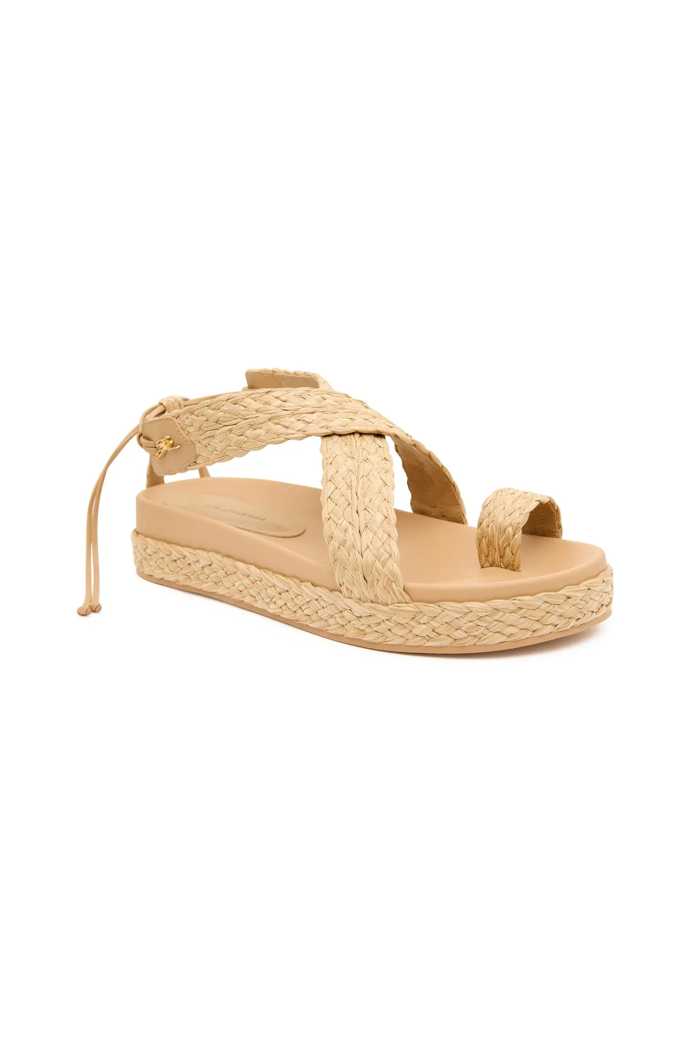 Evie Raffia Platform Sandal