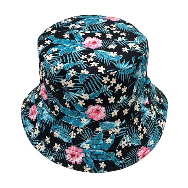 Flower Leaf Reversible Bucket Hat