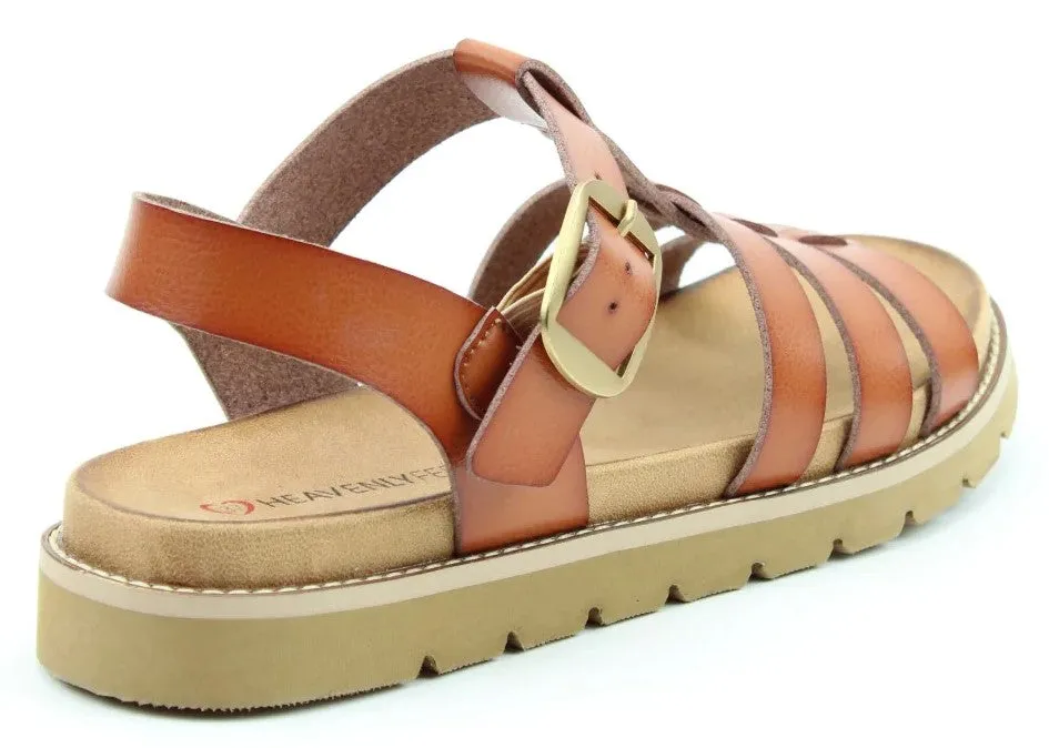 Heavenly Feet Saltwater Womens Buckle Fastening Sandal