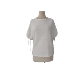 ICONIC White Self-Embroidered Top | Gently Used |