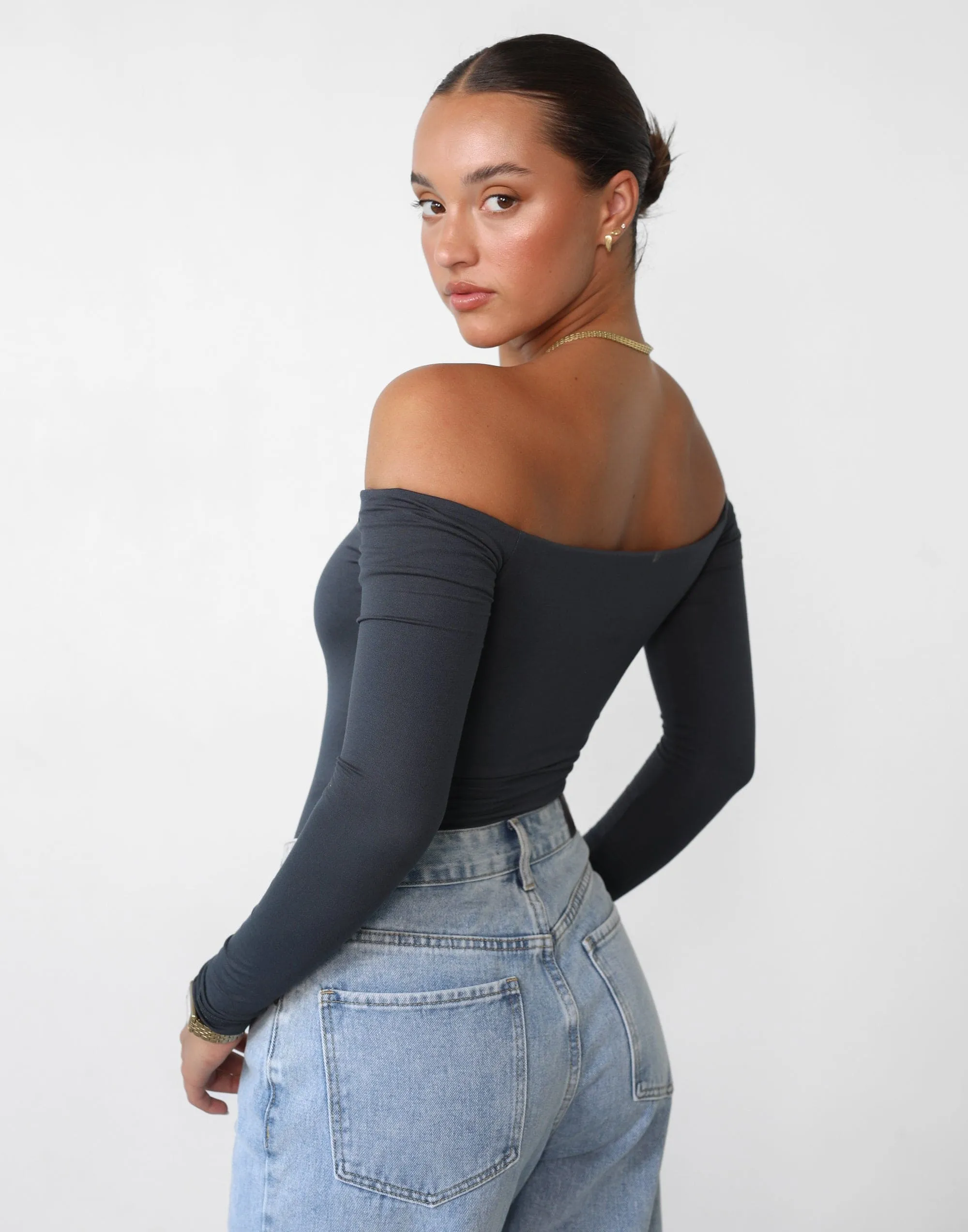 Iris Bodysuit (Charcoal)