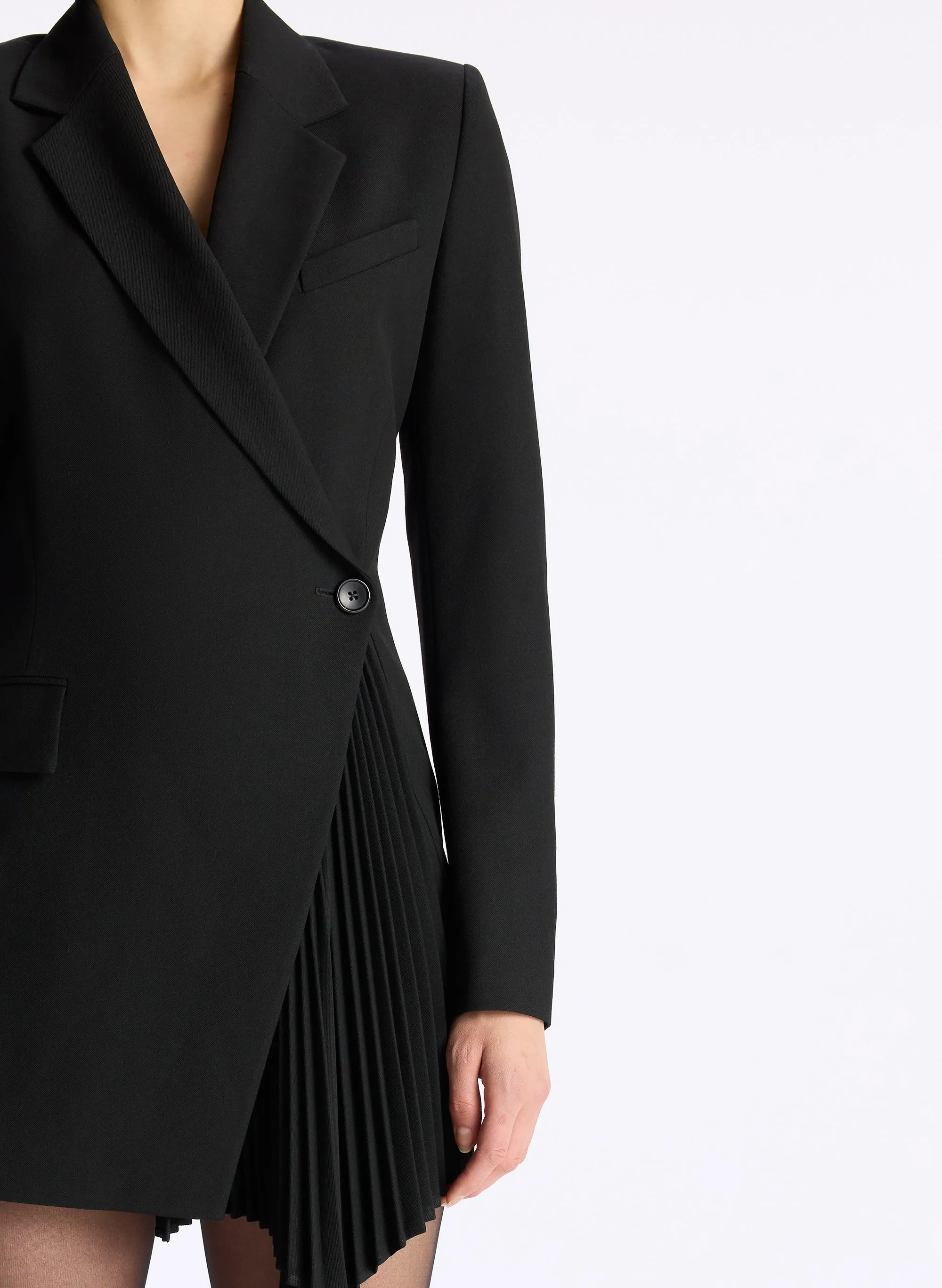 Juliet Pleated Blazer Dress