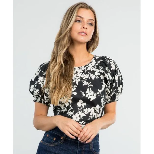 Kara Floral Print THML Top