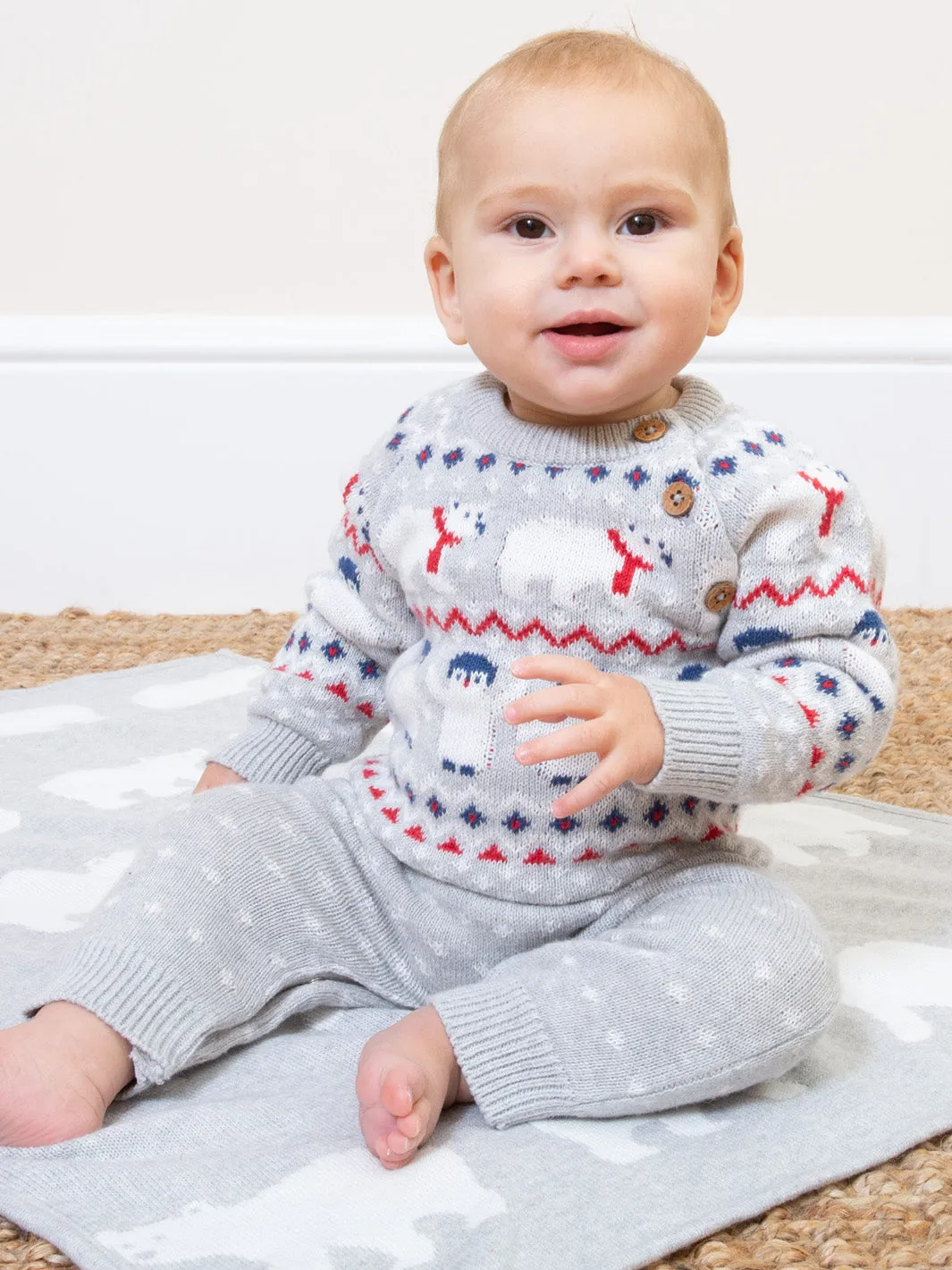 Kite Polar Pals Knit Romper