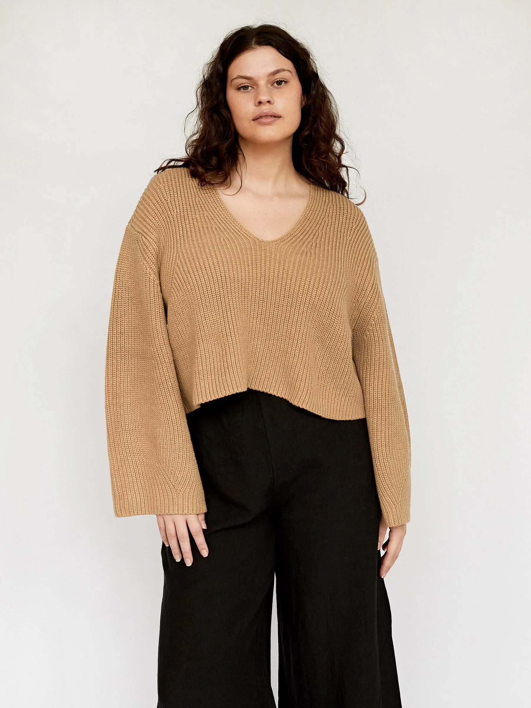 Linden Organic Cotton Cashmere Crop Knit