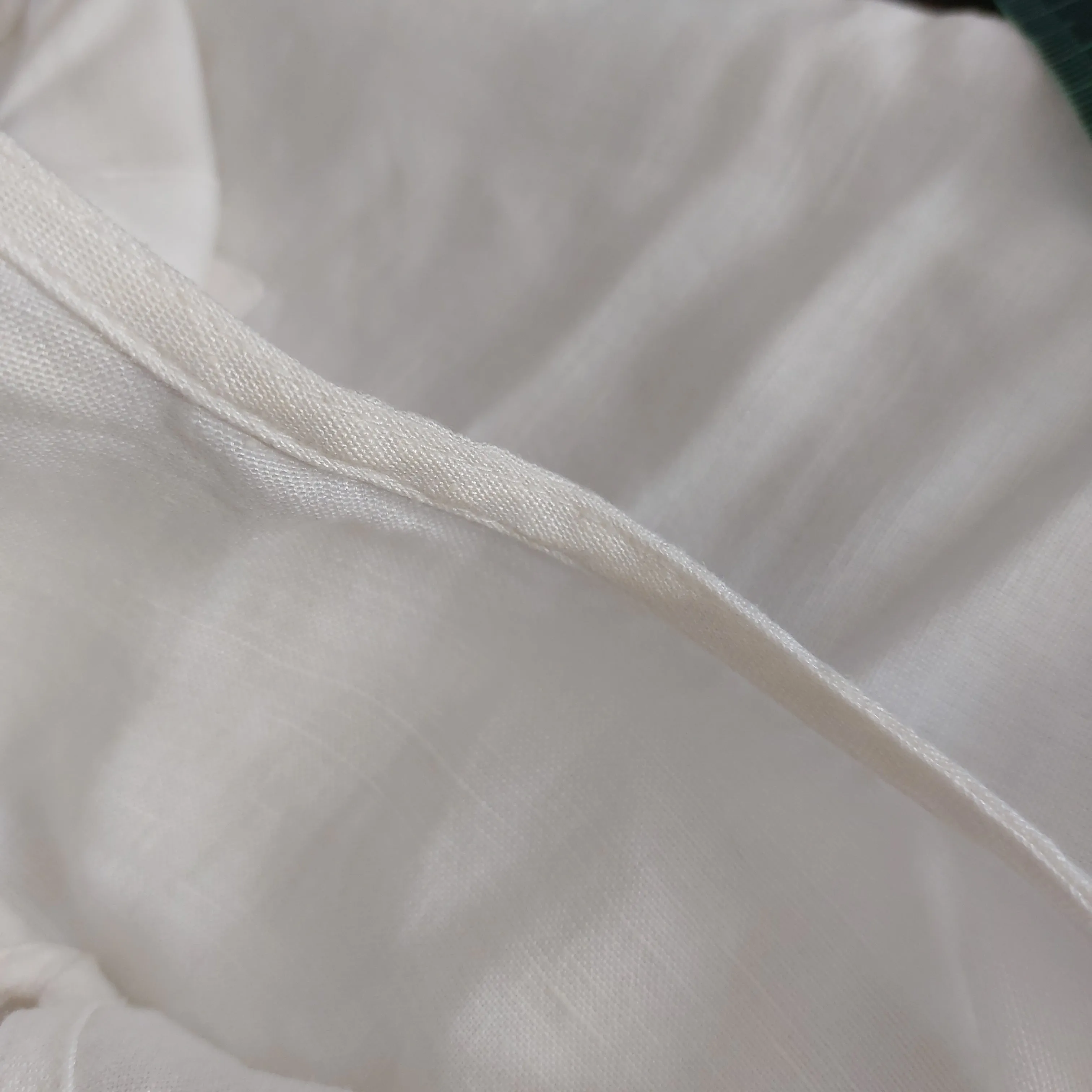 Mango White Linen Short-sleeves Top | Gently Used |