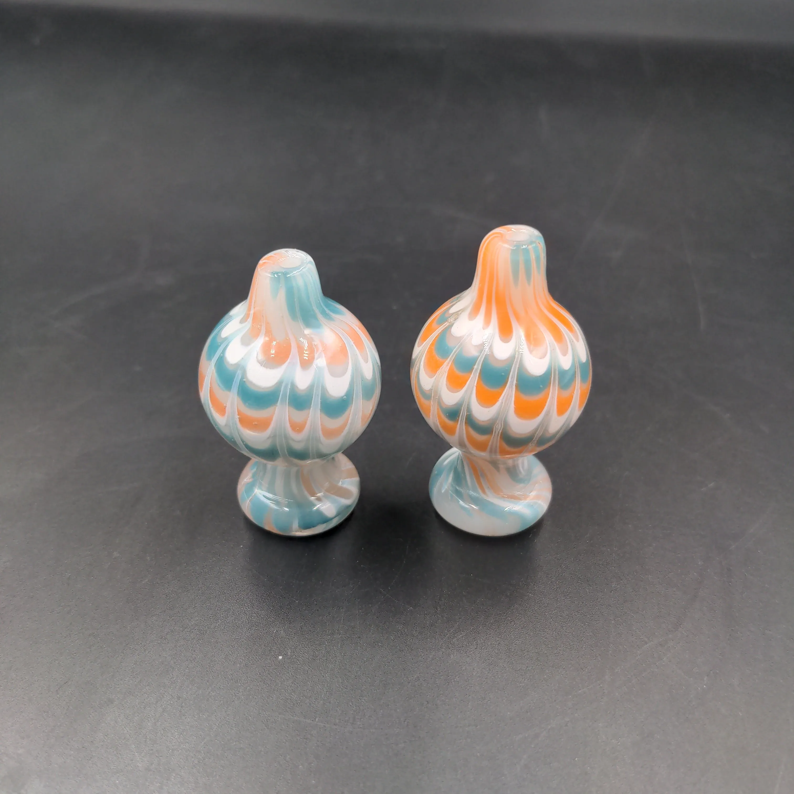 Marble Dip Swirl Ball Carb Cap | 27mm