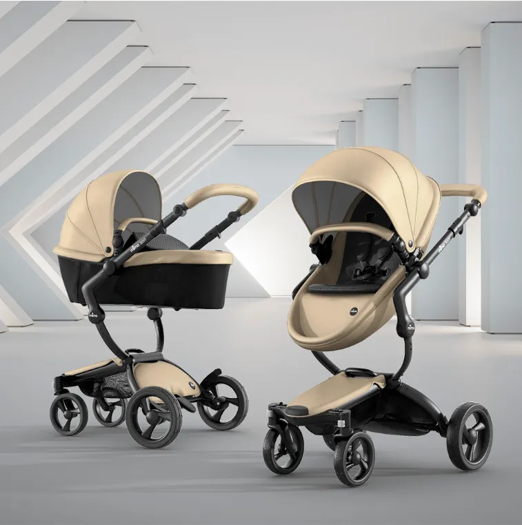 Mima Xari 3in1 Pushchair with Starter Pack - Black/Champagne/Black