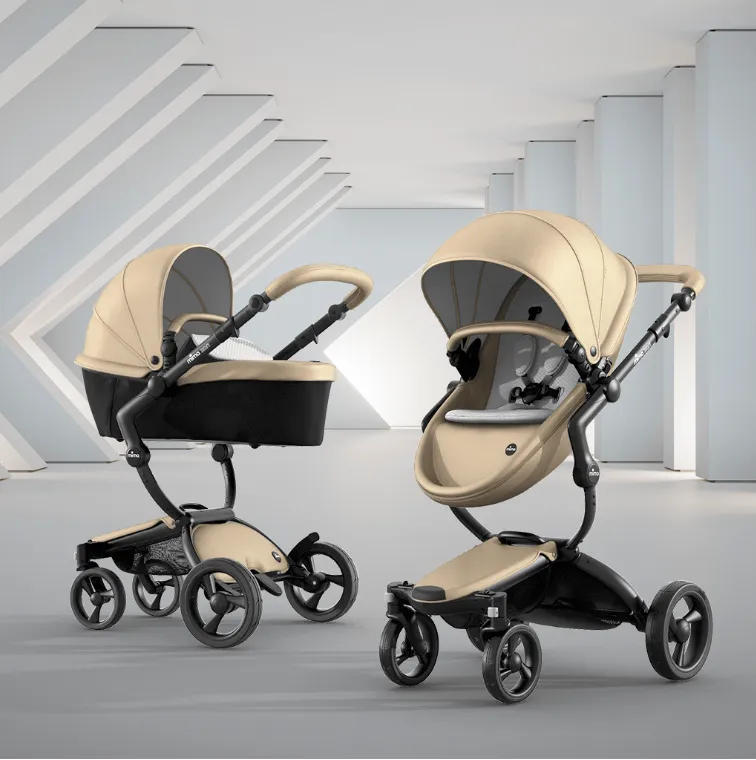 Mima Xari 3in1 Pushchair with Starter Pack - Black/Champagne/White