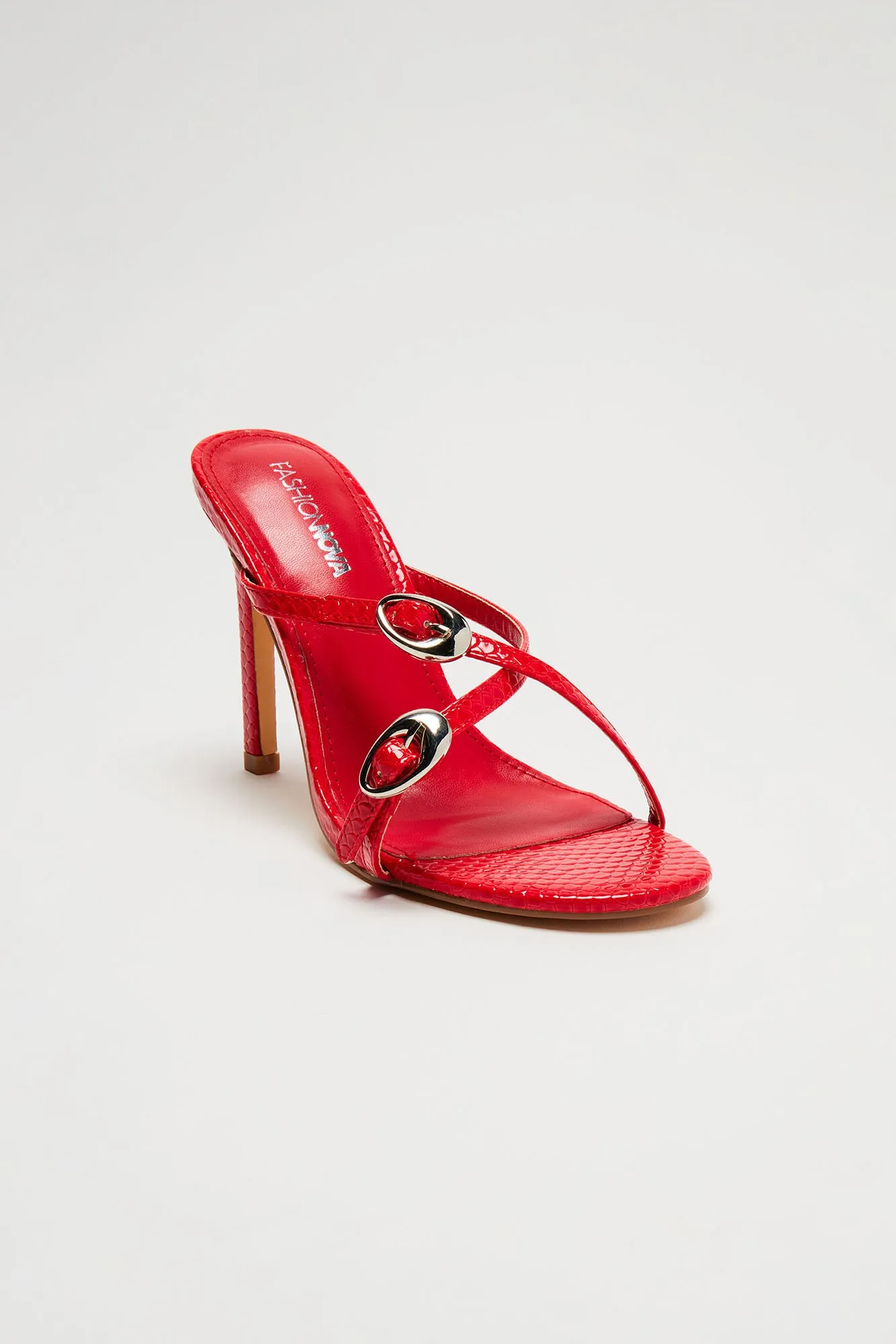 Nara Heeled Sandals - Red