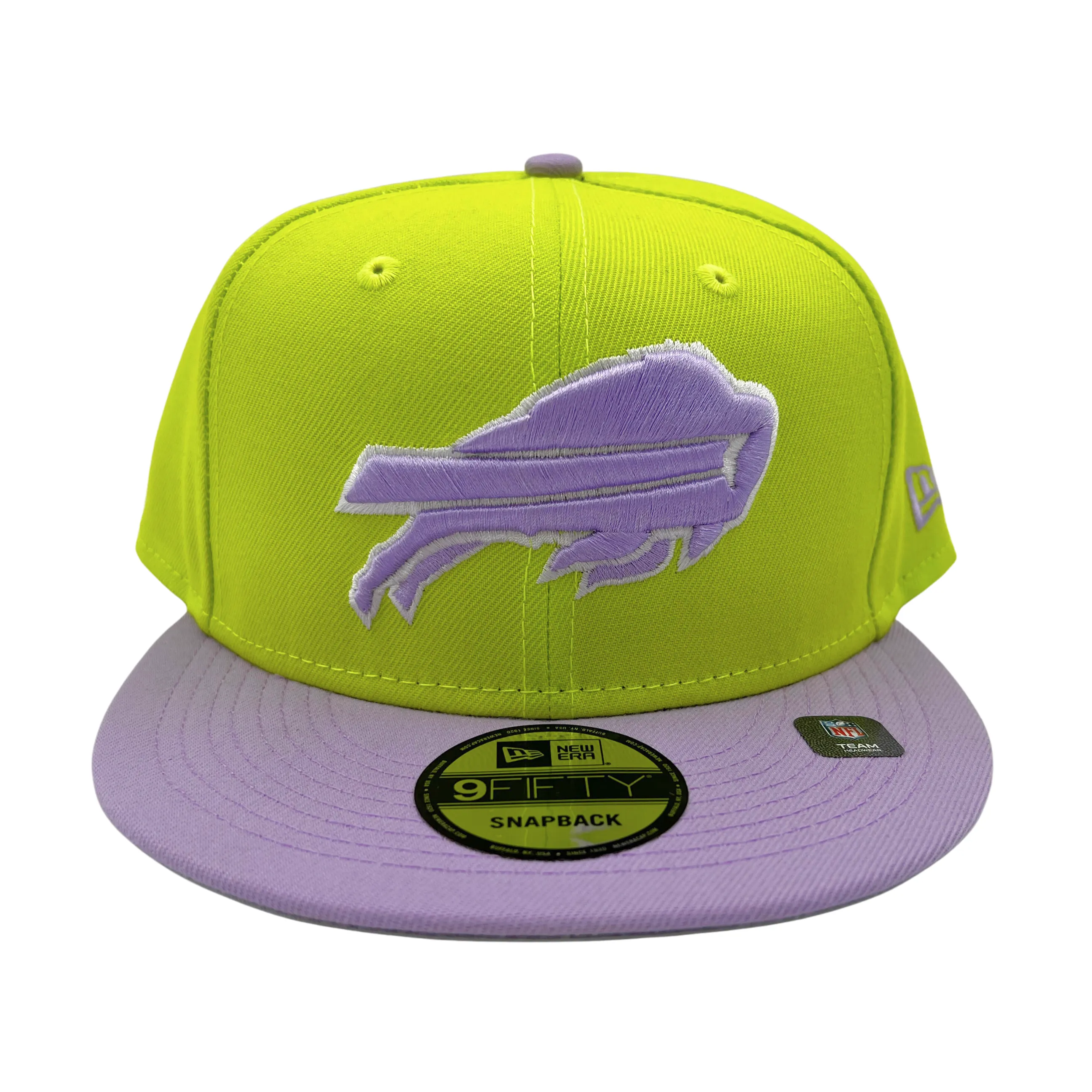 New Era Bills 9Fifty Lime & Lilac 2023 Colorpack Snapback Hat