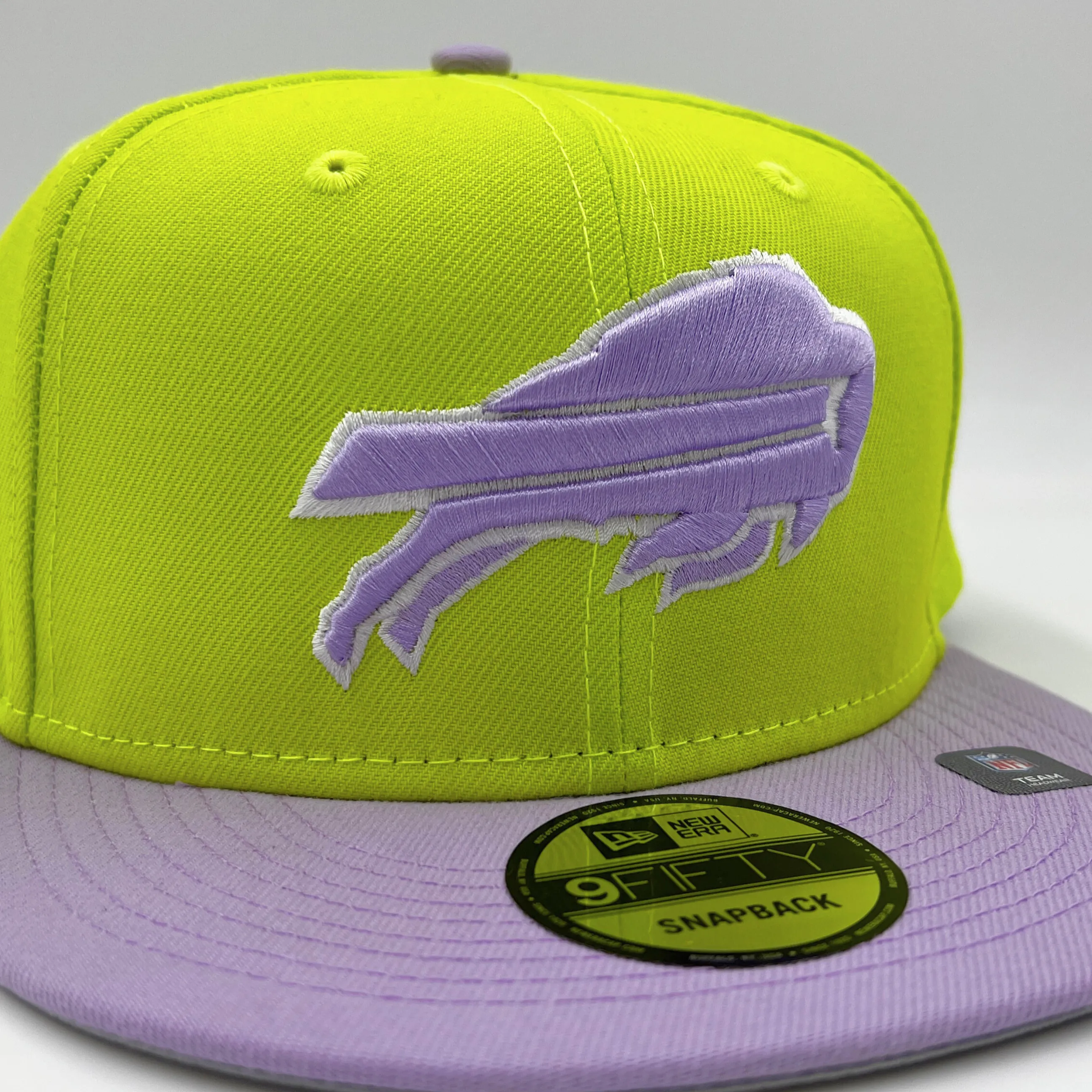 New Era Bills 9Fifty Lime & Lilac 2023 Colorpack Snapback Hat