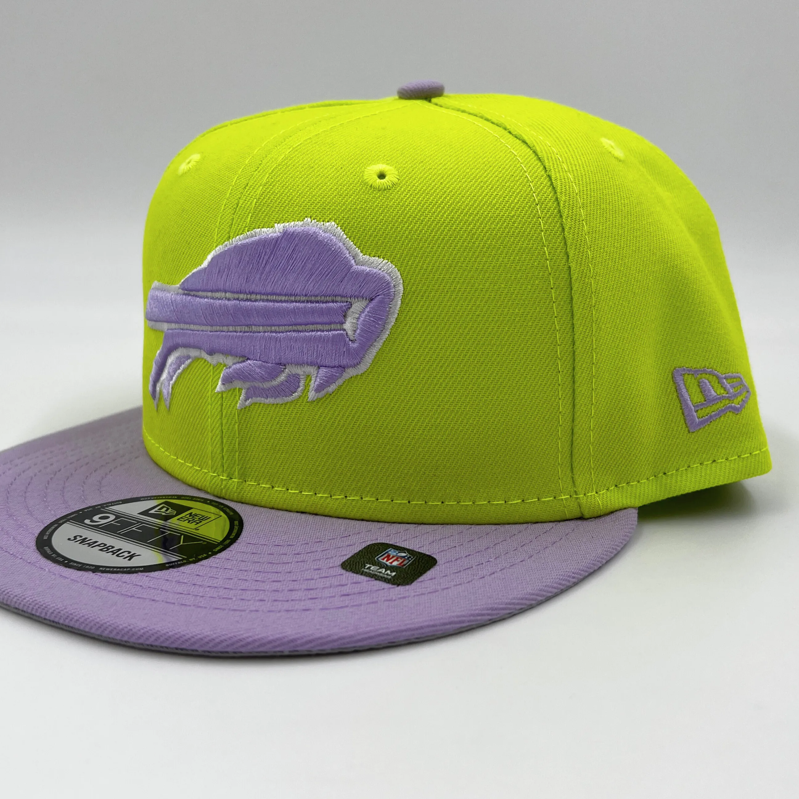 New Era Bills 9Fifty Lime & Lilac 2023 Colorpack Snapback Hat