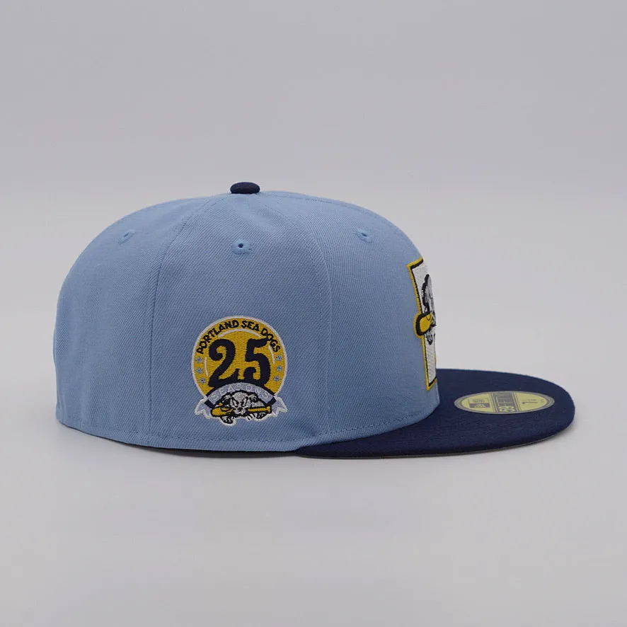 NEW ERA CAP 59FIFTY MILB Portland Sea Dogs 2 TONE 25 Seasons SIDE PATCH FR EXCLUSIVE