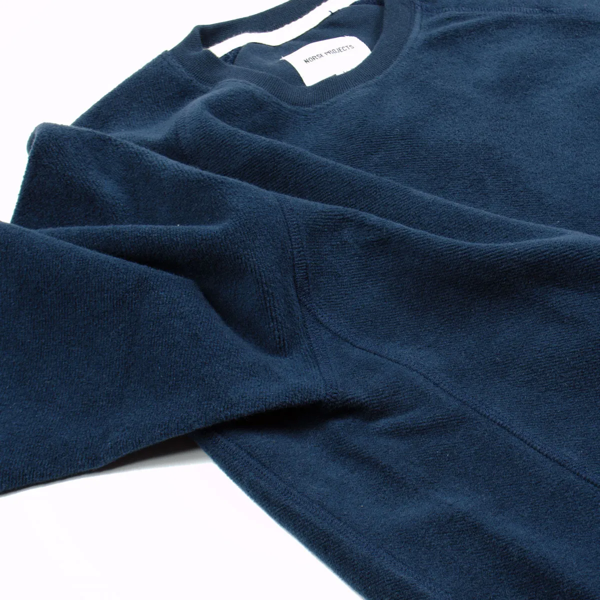 Norse Projects - Ketel Solid Brushed Sweatshirt - Navy