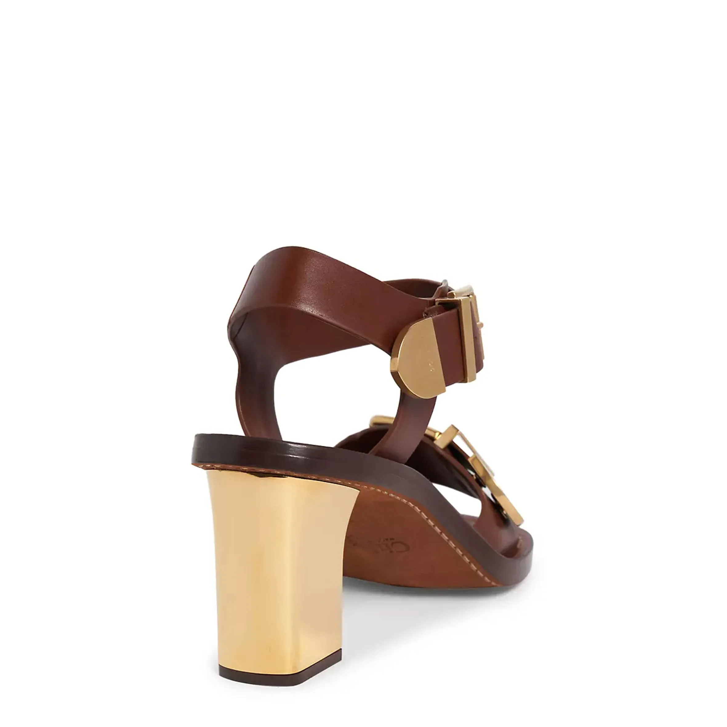 Rebecca Gold Heel, 70 Brown