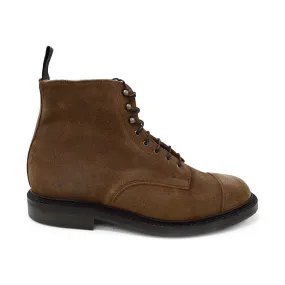 Sanders Craig- Snuff Waxy Suede Toe Cap Boot