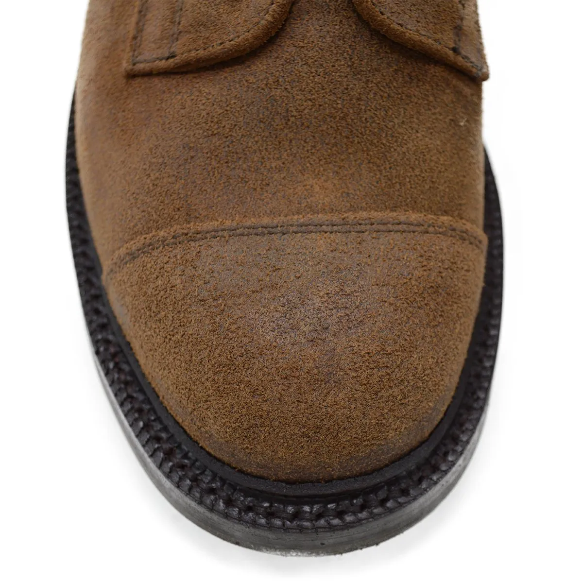 Sanders Craig- Snuff Waxy Suede Toe Cap Boot