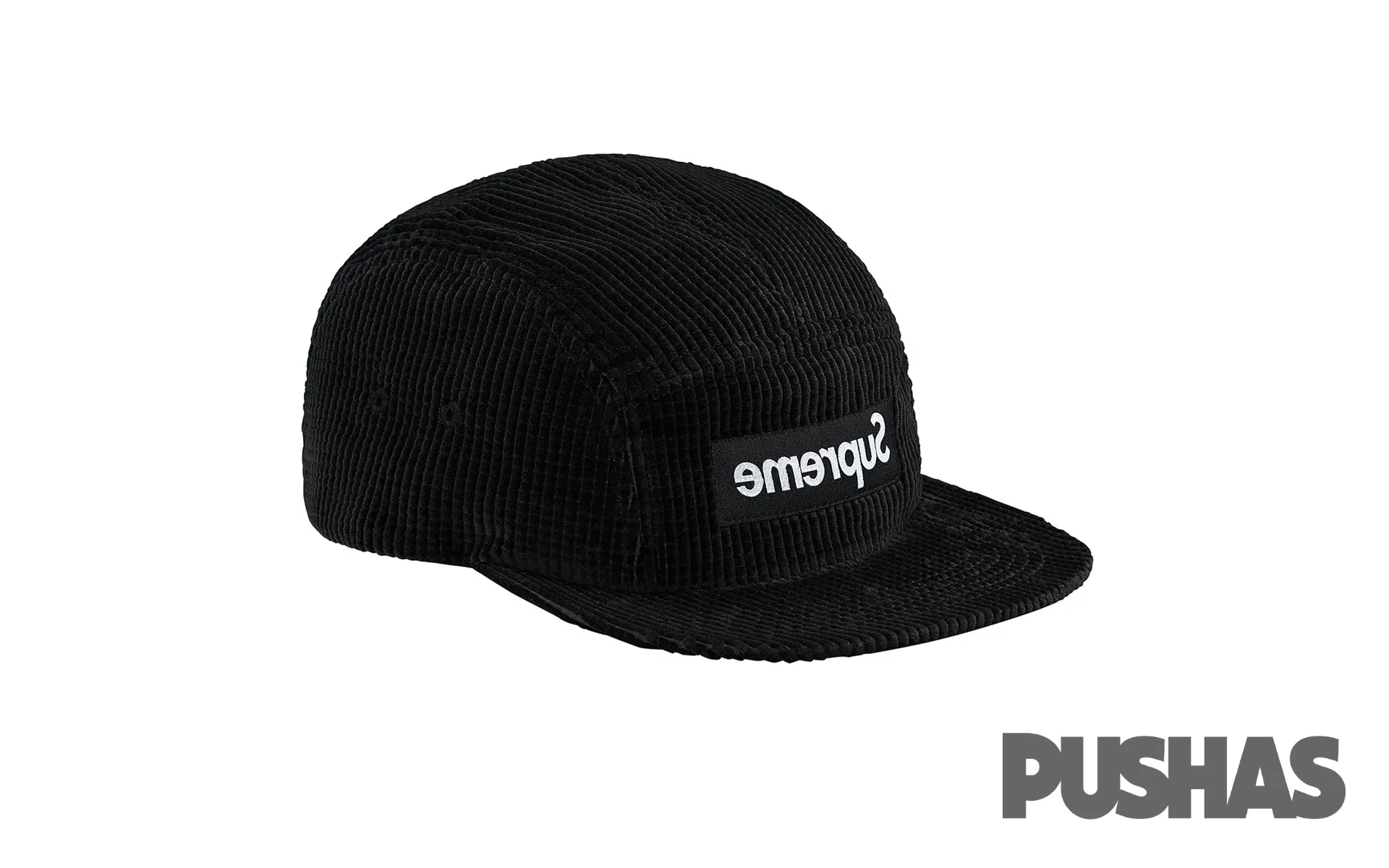 Supreme Waffle Corduroy Camp Cap 'Black' (2017)