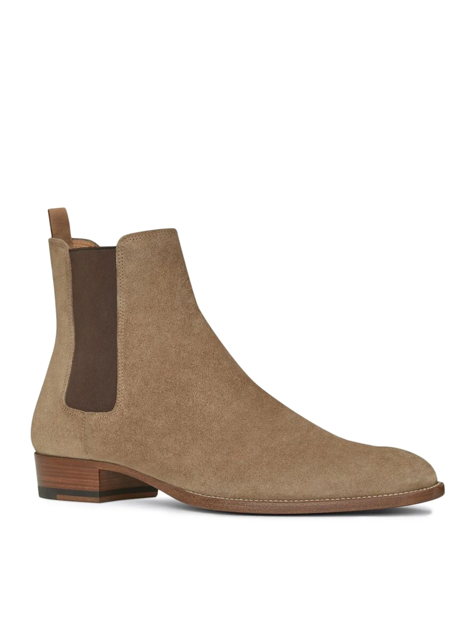 TOBACCO-COLORED WYATT 30 CHELSEA BOOTS IN SUEDE