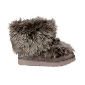 Womens UGG Classic Posh Mini Boots in Thunder Cloud Gray - Stylish and Cozy