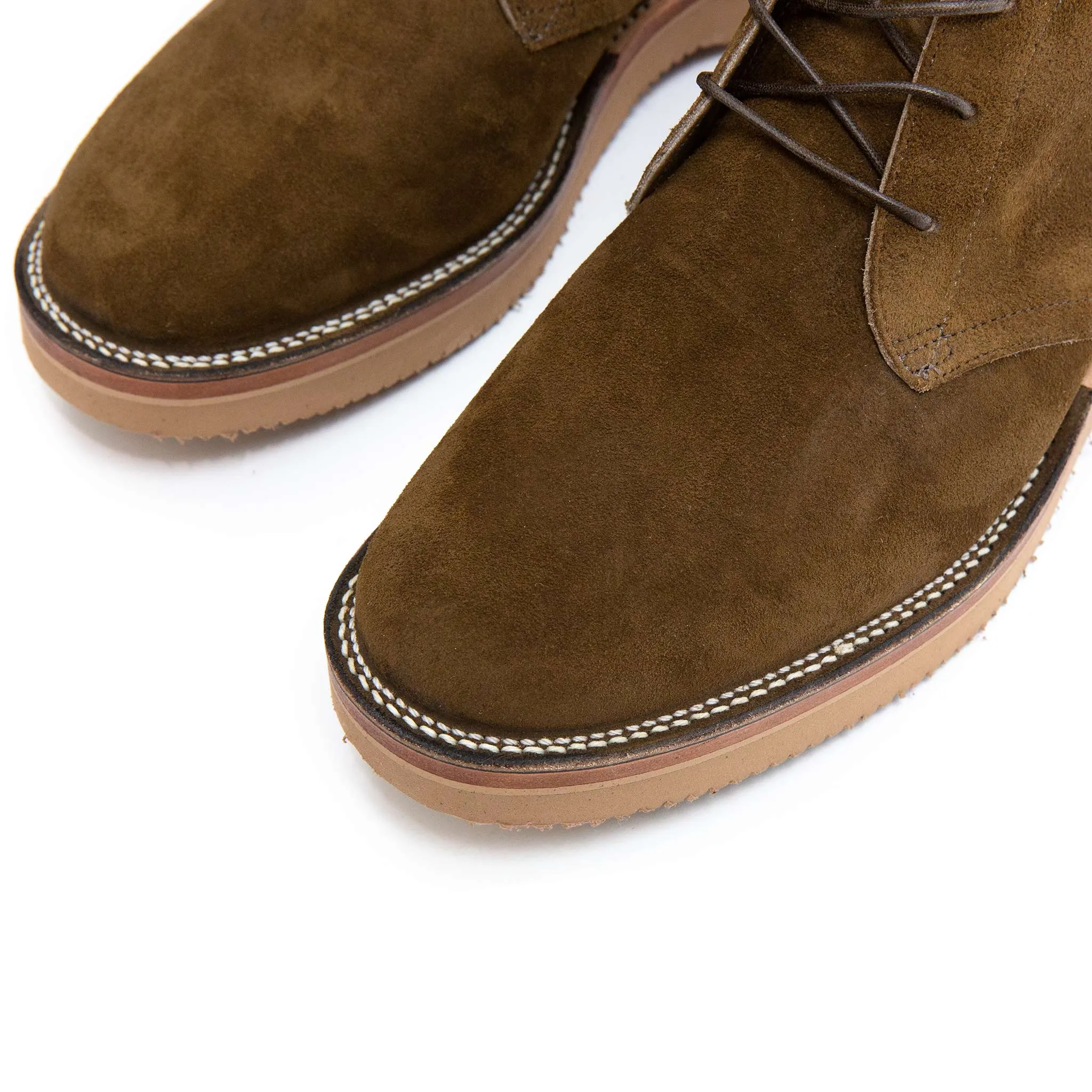 Viberg Mushroom Chamois Roughout Chukka Boot