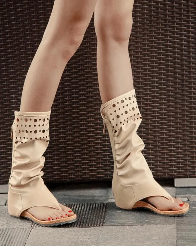 Women's Casual Bohemia Hollow-out Zipper Sandals