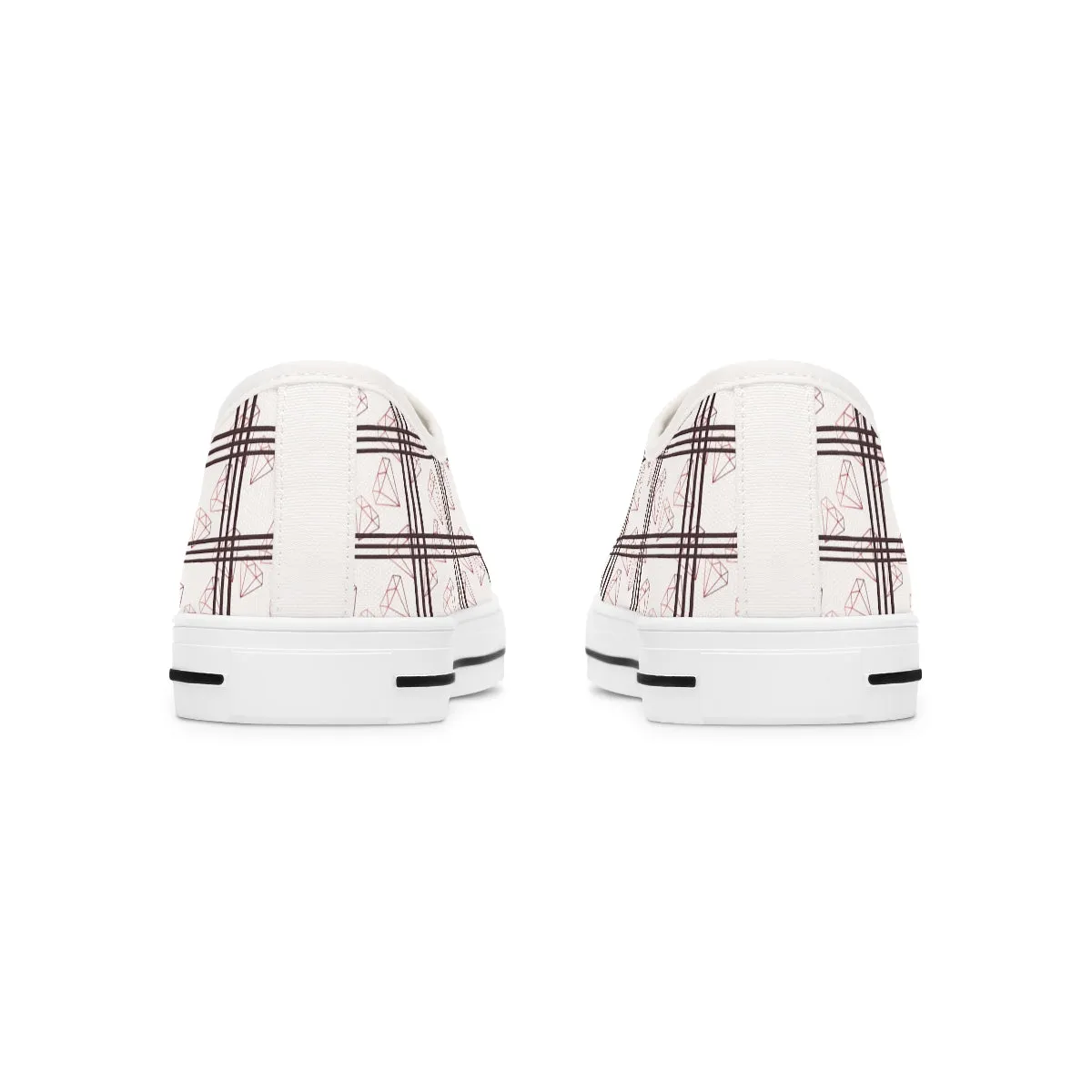 Women's Low Top Plaid and diamonds Sneakers